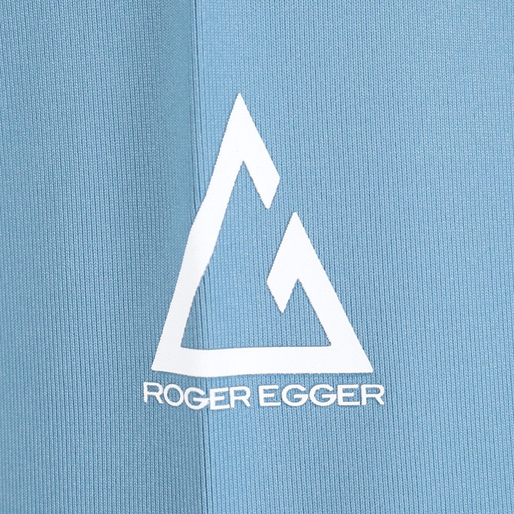 ロジャーエーガー（ROGEREGGER）（メンズ）スイスブランド 接触冷感 吸汗速乾 ストレッチ 半袖アンダー シャツ クールアンダー RE23SUK5610027BLU ブルー