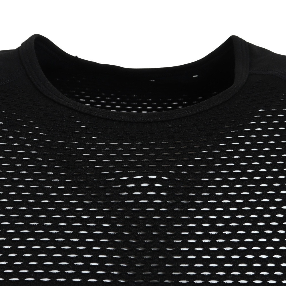POLEWARDS（メンズ）半袖 インナー ドライコンフォートメッシュ半袖アンダーウェア PW2HJU06 BLK ブラック 専用洗濯ネット付