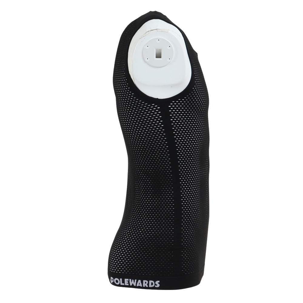 POLEWARDS（メンズ）ノースリーブ インナー 2枚セット ドライコンフォートメッシュアンダー PW2HJU07 BLK ブラック 専用洗濯ネット付