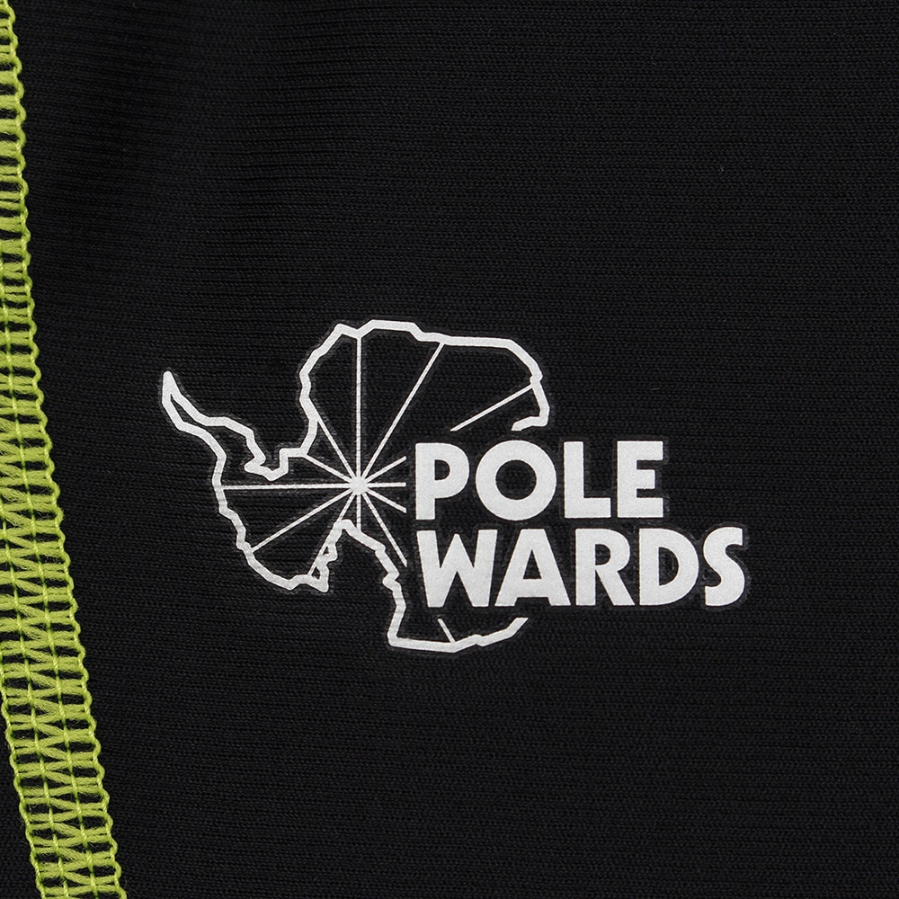 POLEWARDS（メンズ）コンプレッションロングタイツ サポートタイプ PWI15S0110M BK/YGRN ブラック★★★