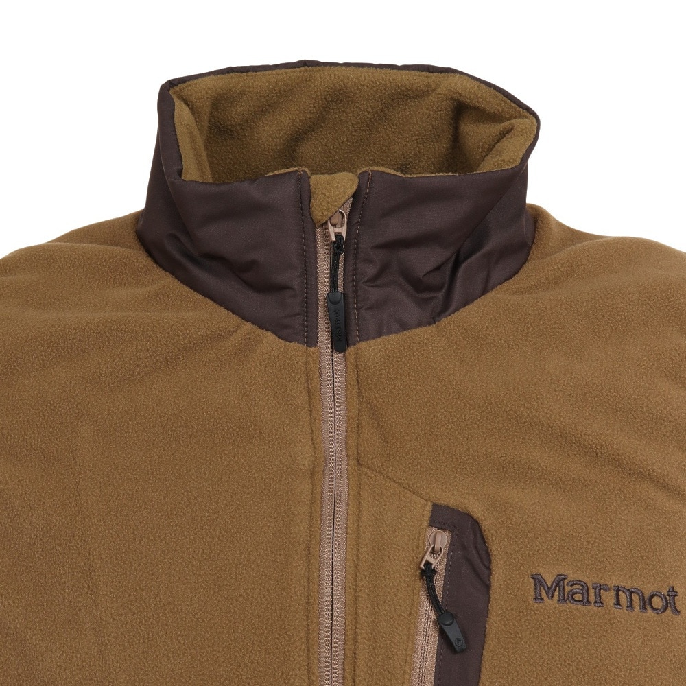 マーモット（Marmot）（メンズ）立ち襟ベスト ヒート フリースベスト TOMUJL84XB DBG ブラウン★★★