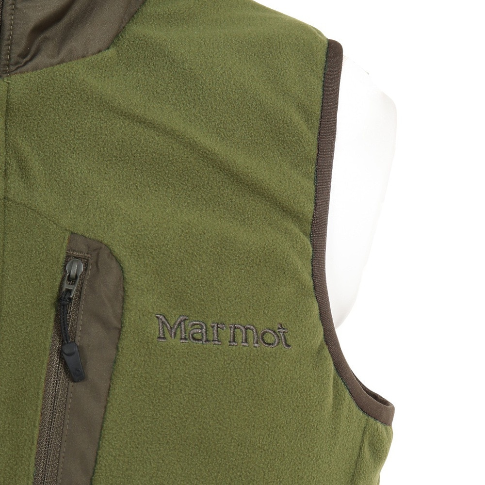 マーモット（Marmot）（メンズ）トレッキングウェア 立ち襟ベスト ヒート フリースベスト TOMUJL84XB KH★★★