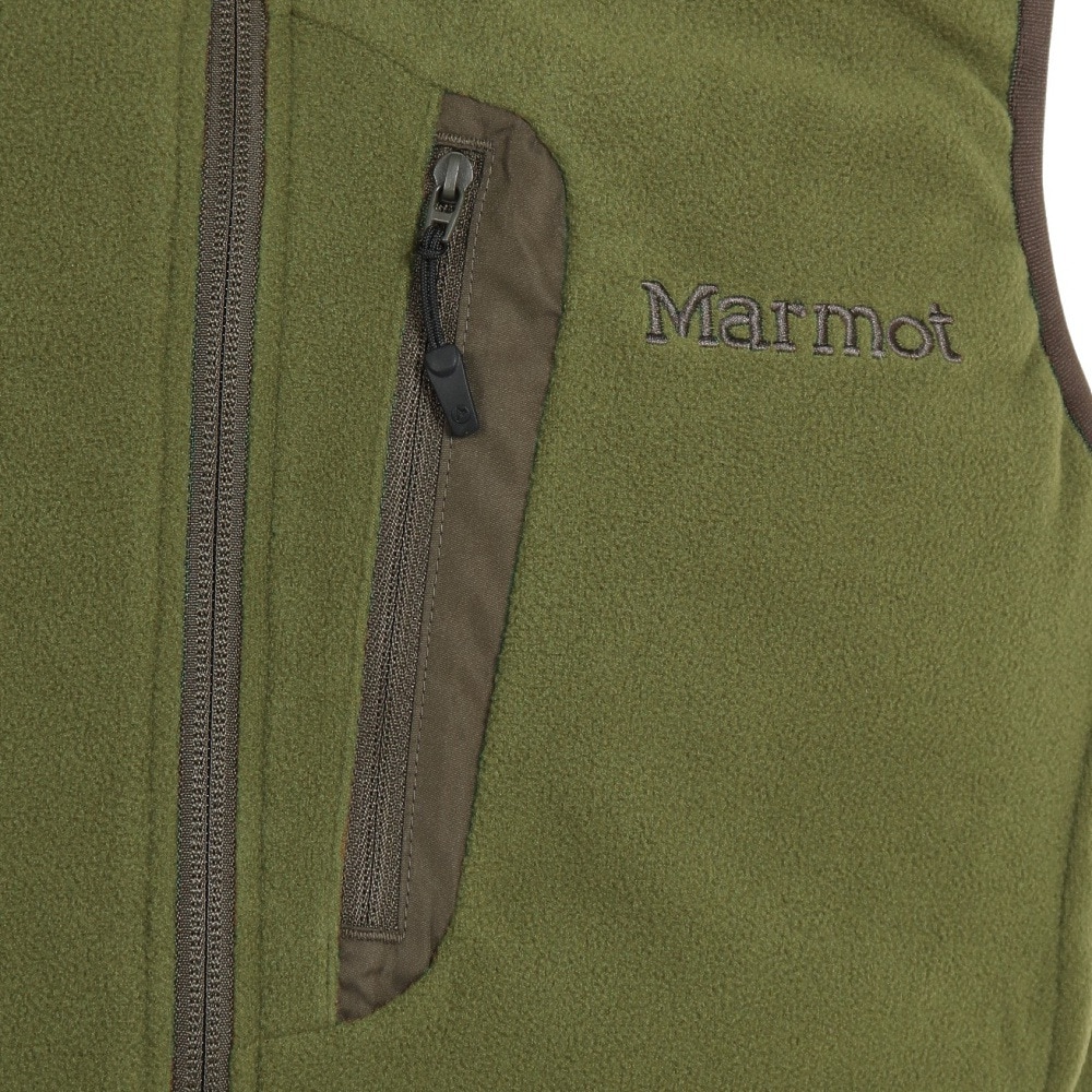 マーモット（Marmot）（メンズ）トレッキングウェア 立ち襟ベスト ヒート フリースベスト TOMUJL84XB KH★★★