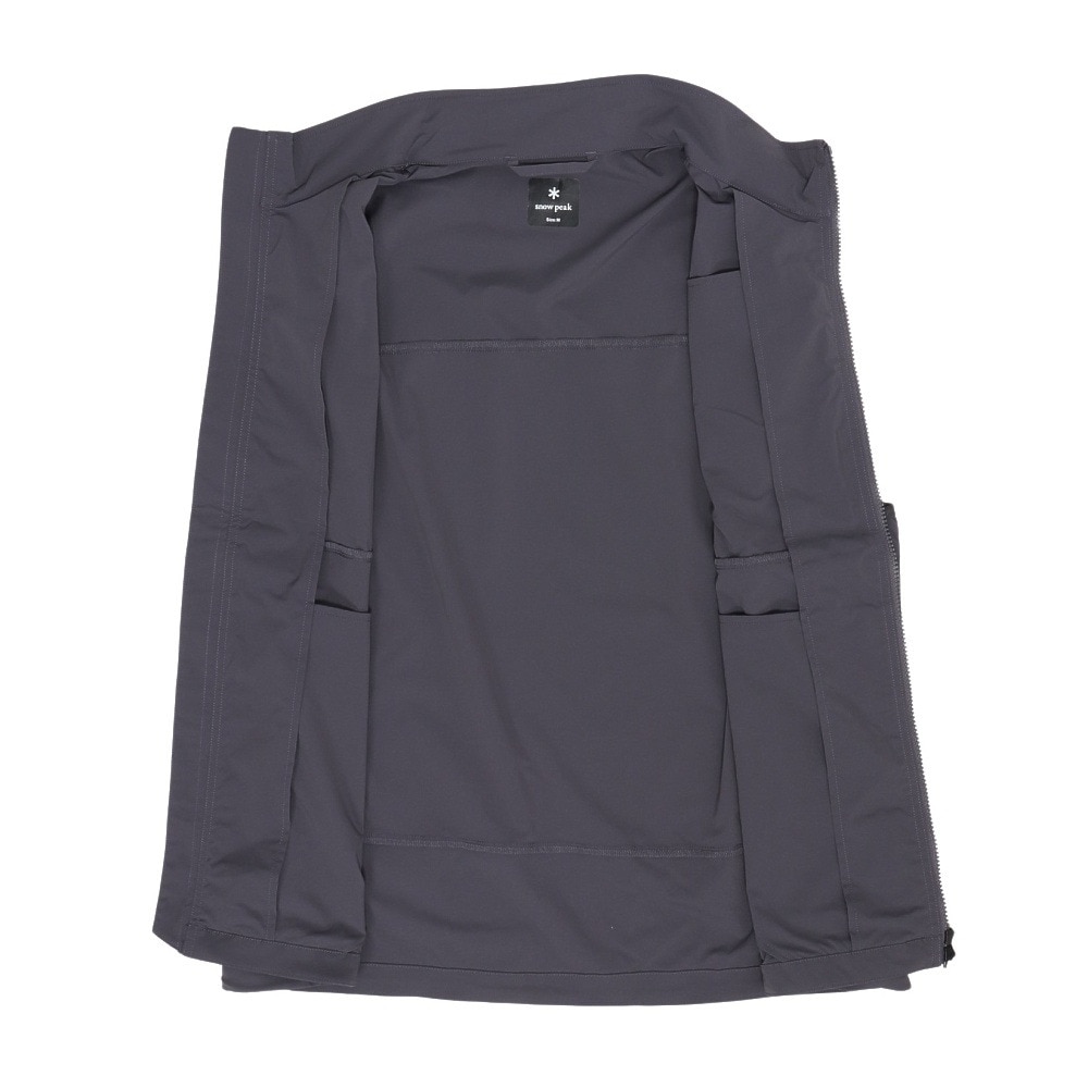 スノーピーク（snow peak）（メンズ）トレッキングウェア 立ち襟ベスト Utility CHARCOAL NSD-JK-25AU003 013