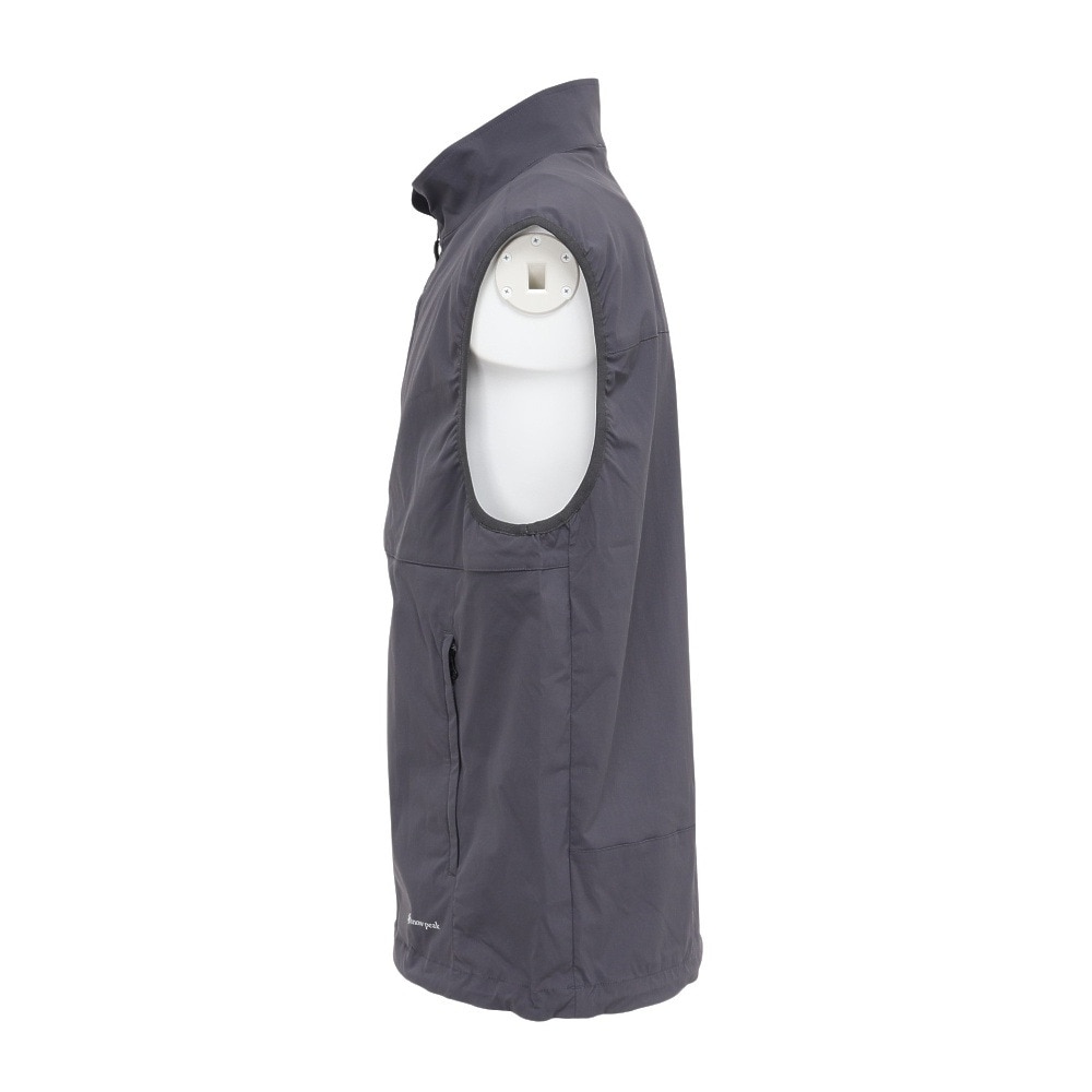 スノーピーク（snow peak）（メンズ）トレッキングウェア 立ち襟ベスト Utility CHARCOAL NSD-JK-25AU003 013