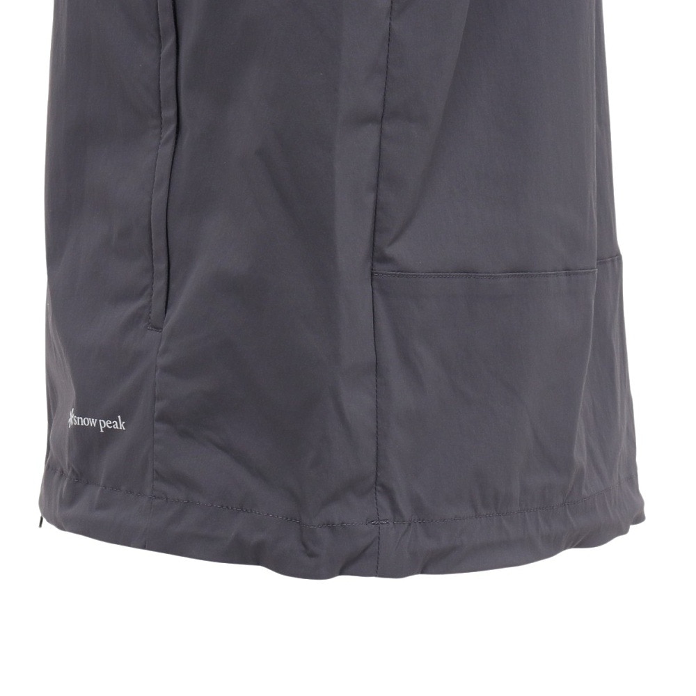 スノーピーク（snow peak）（メンズ）トレッキングウェア 立ち襟ベスト Utility CHARCOAL NSD-JK-25AU003 013