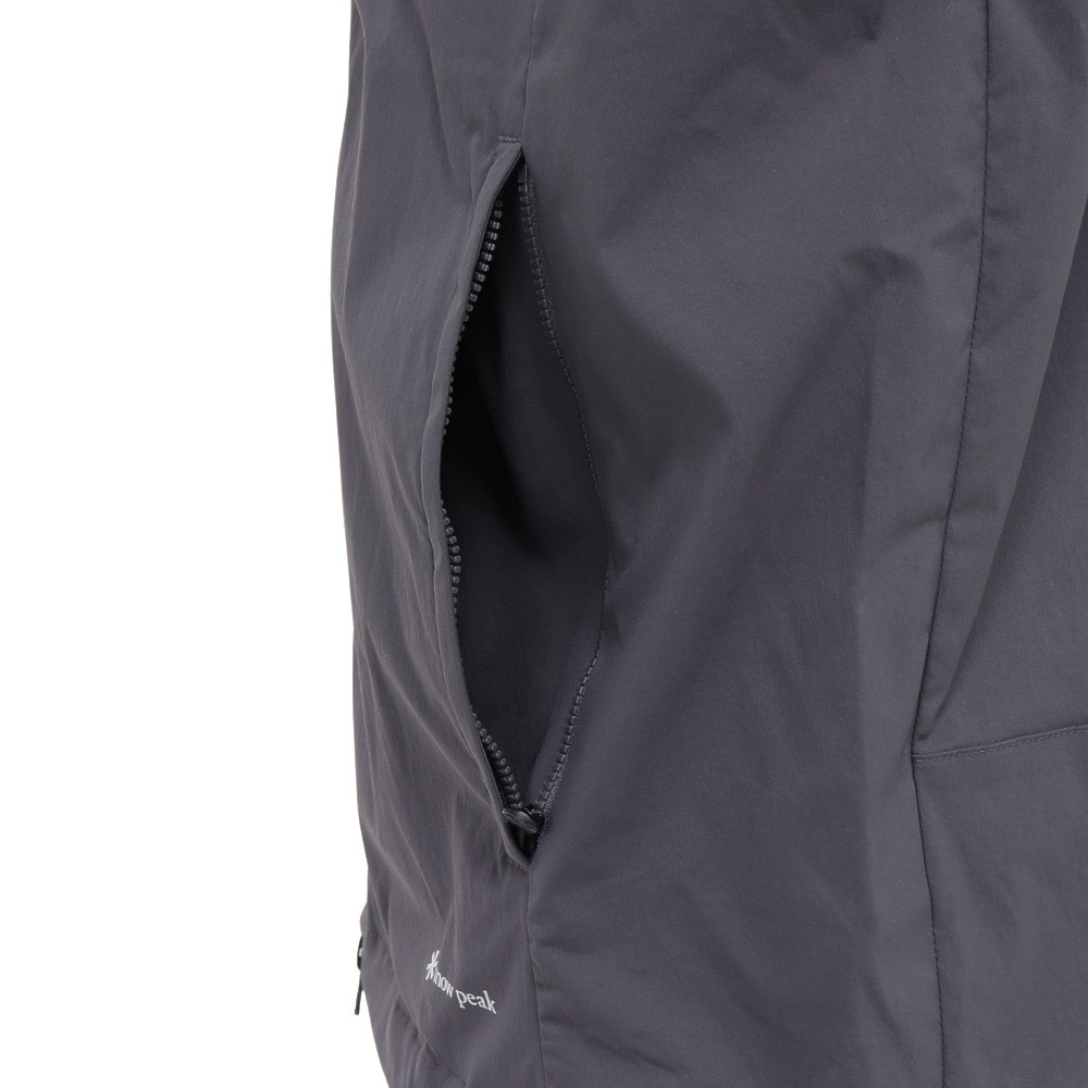 スノーピーク（snow peak）（メンズ）トレッキングウェア 立ち襟ベスト Utility CHARCOAL NSD-JK-25AU003 013
