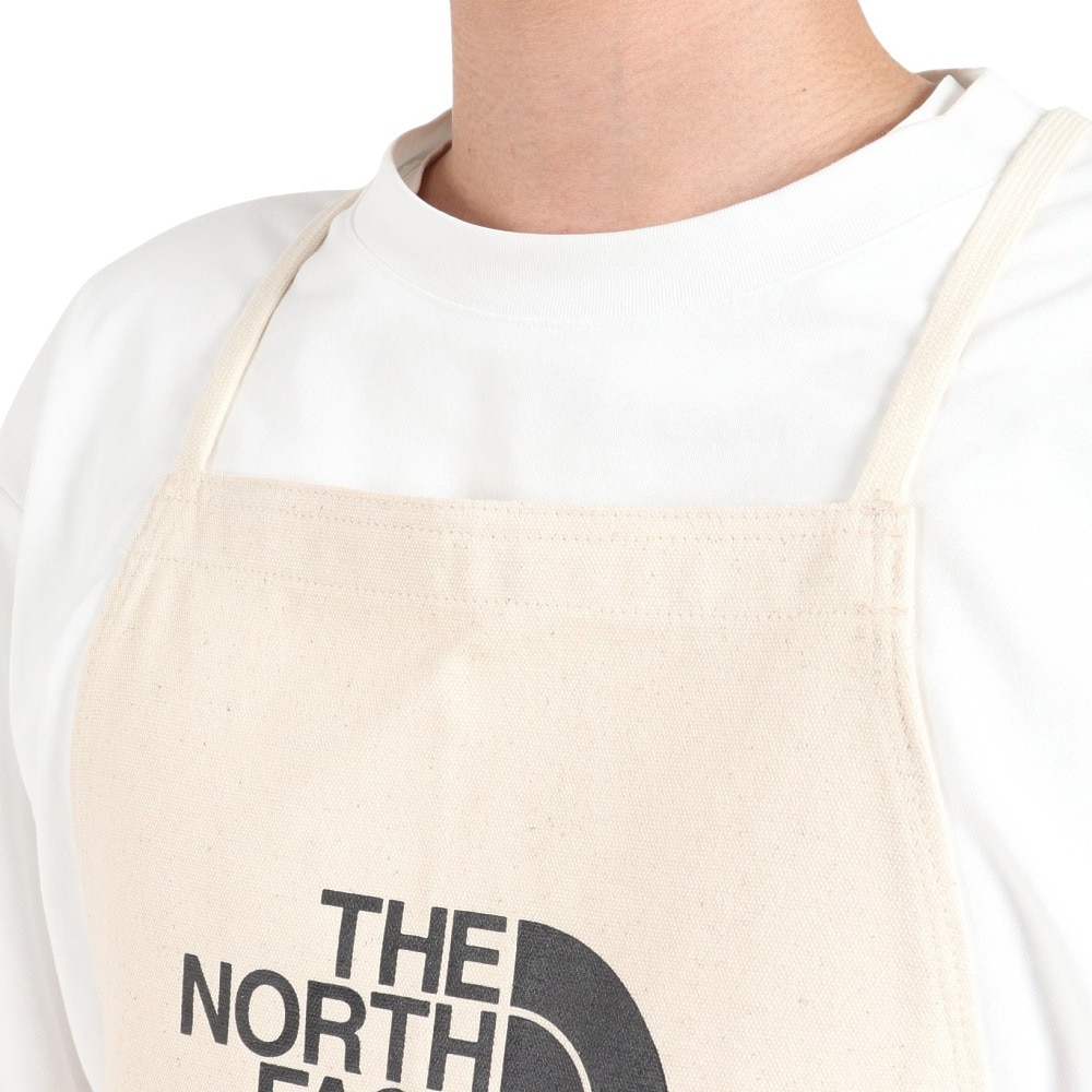 ノースフェイス（THE NORTH FACE）（メンズ、レディース）キャンプ エプロン TNFロゴエプロン NT62331 NK ホワイト×ブラック