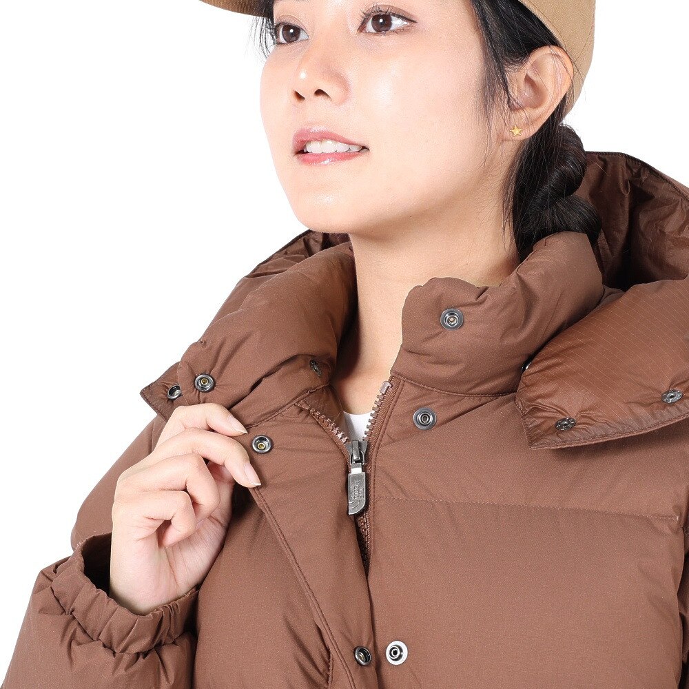 ノースフェイス（THE NORTH FACE）（レディース）ダウンジャケット アウター キャンプシエラショート NDW92230 CC ブラウン