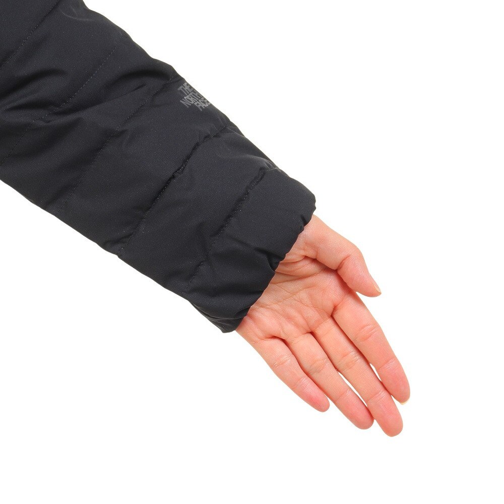 ノースフェイス（THE NORTH FACE）（レディース）ダウンジャケット アウター ウィンドストッパーゼファーシェル カーディガン NDW92262 K ブラック 収納袋付