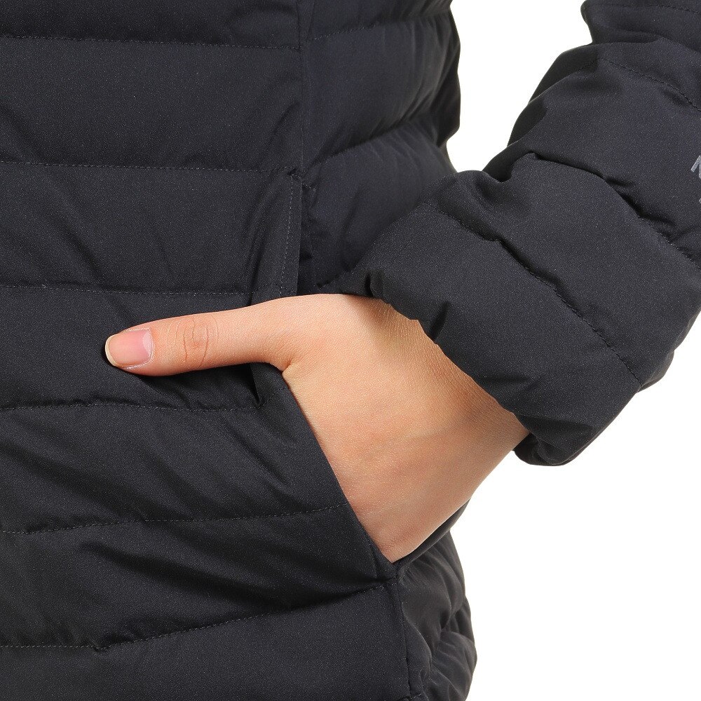 ノースフェイス（THE NORTH FACE）（レディース）ダウンジャケット アウター ウィンドストッパーゼファーシェル カーディガン NDW92262 K ブラック 収納袋付