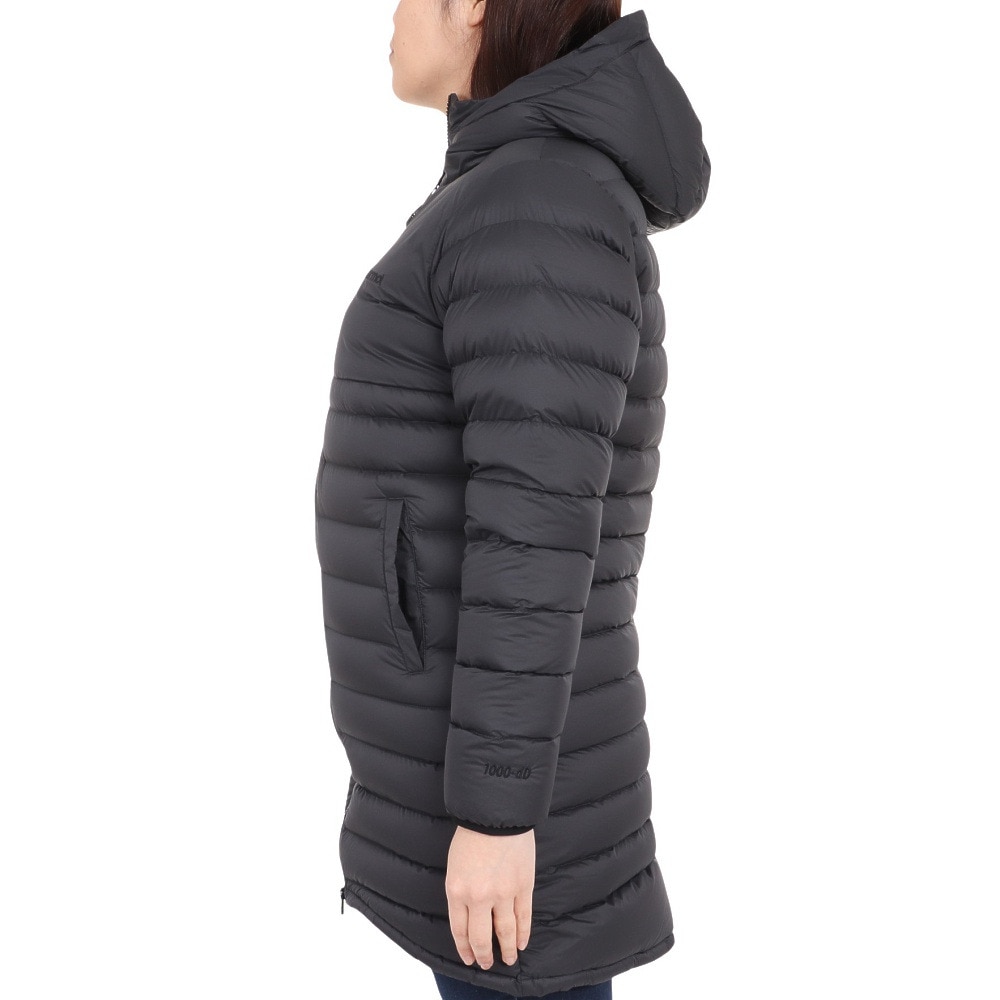 マーモット（Marmot）（レディース）ダウン アウター 1000フィルパワーミューズロングダウンジャケット TSFWD206-M001 ブラック