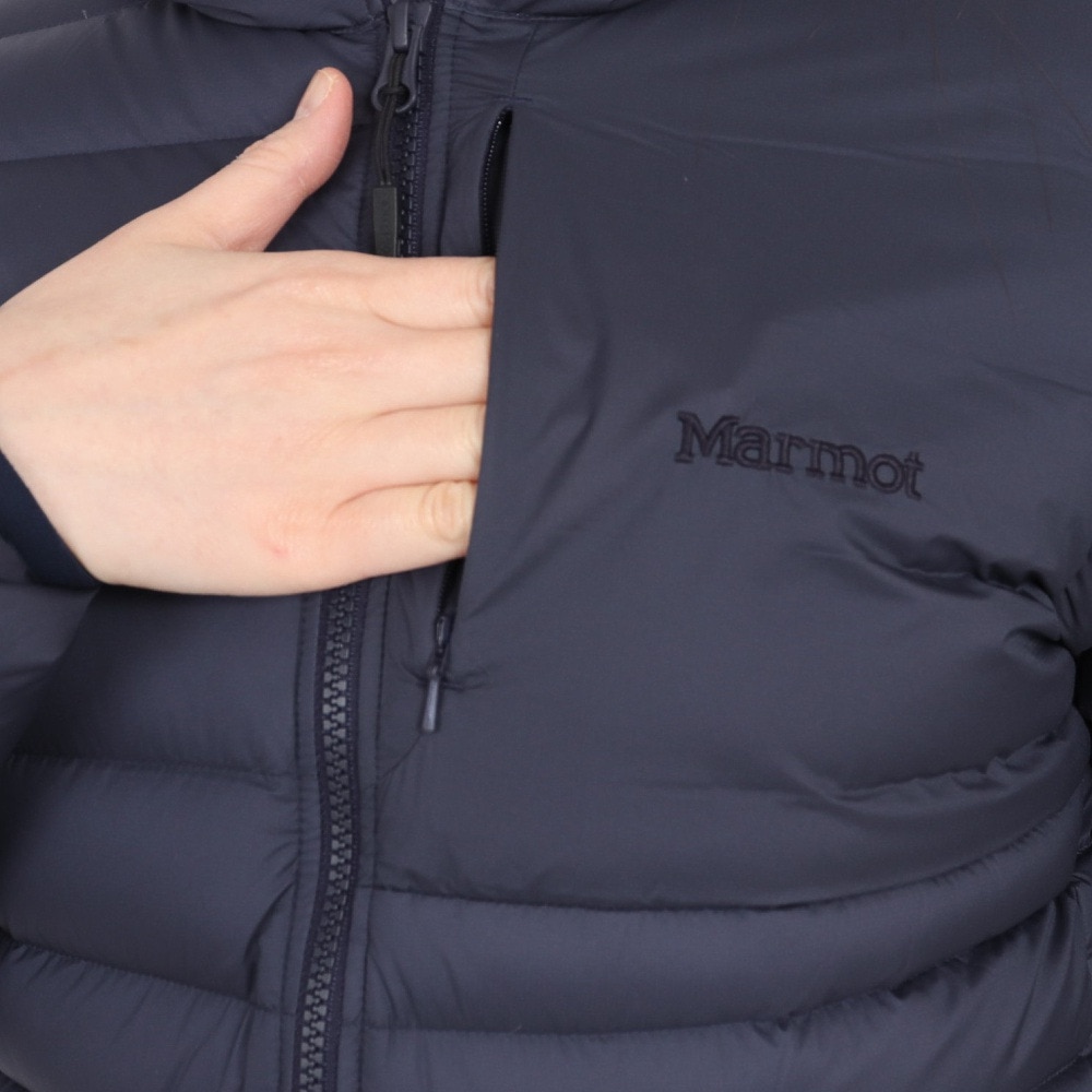 マーモット（Marmot）（レディース）ダウン アウター 1000フィルパワーミューズロングダウンジャケット TSFWD206-M003 ネイビー
