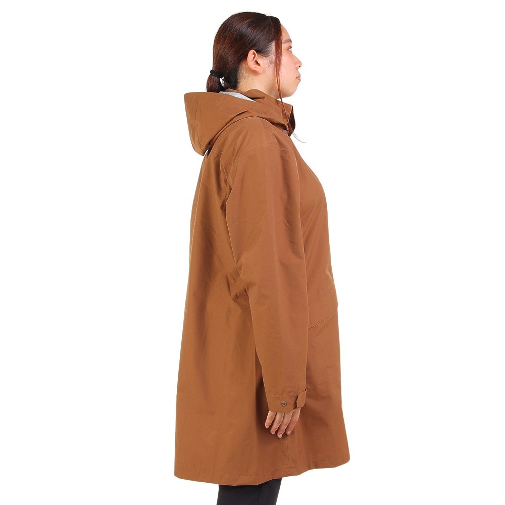 マーモット（Marmot）（レディース）アウター レウィシア ロングジャケット TSFWR208Y-M012 ブラウン レインジャケット 耐久撥水