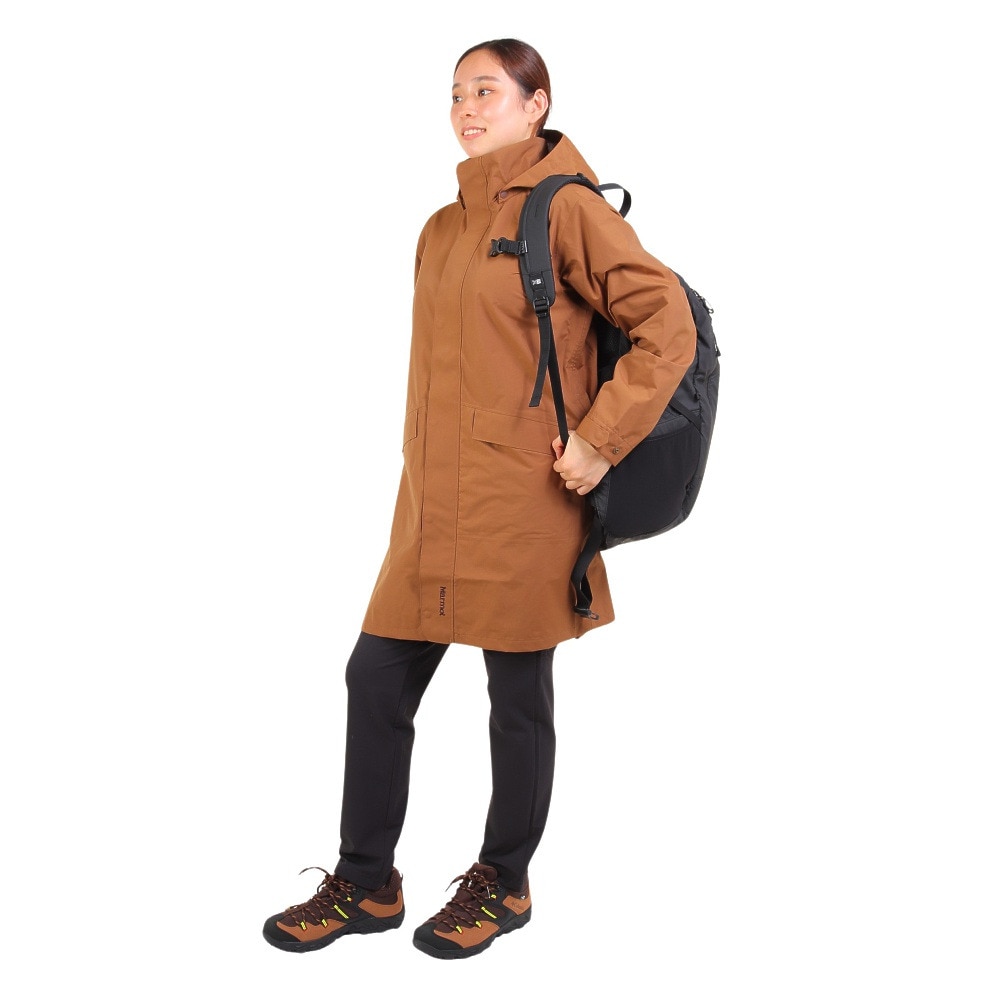 マーモット（Marmot）（レディース）アウター レウィシア ロングジャケット TSFWR208Y-M012 ブラウン レインジャケット 耐久撥水