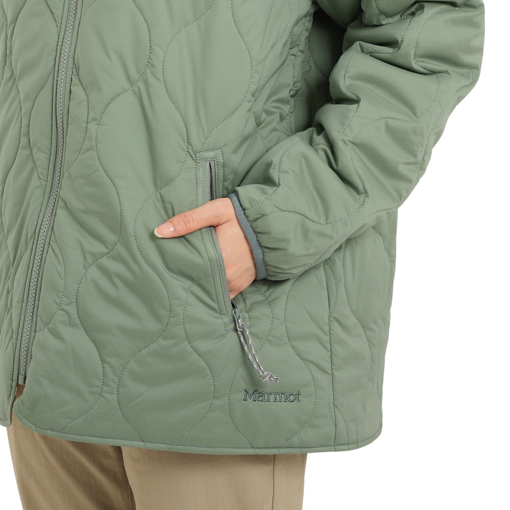 マーモット（Marmot）（レディース）中綿ジャケット アウター 撥水 リバーシブルプリマロフトジャケット TOWUJL16YY ECL カーキ