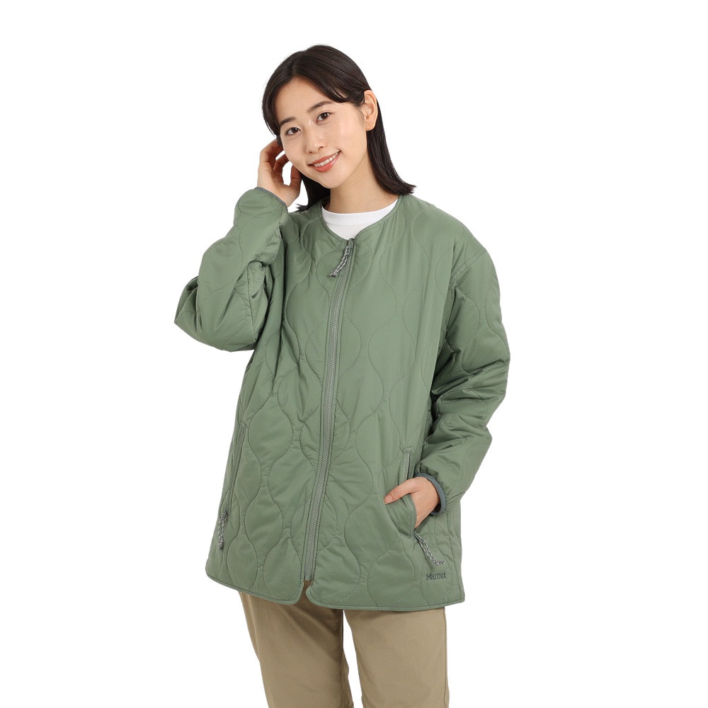 マーモット（Marmot）（レディース）中綿ジャケット アウター 撥水 リバーシブルプリマロフトジャケット TOWUJL16YY ECL カーキ