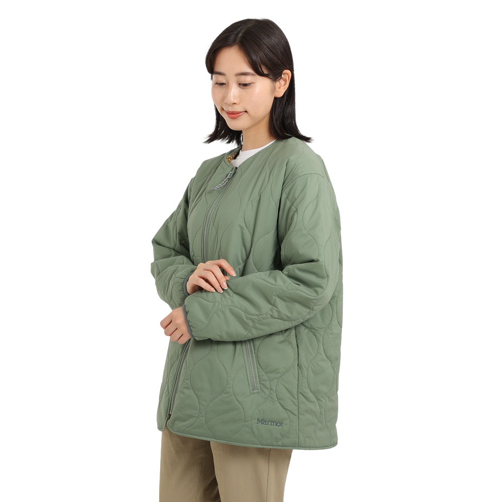 マーモット（Marmot）（レディース）中綿ジャケット アウター 撥水 リバーシブルプリマロフトジャケット TOWUJL16YY ECL カーキ