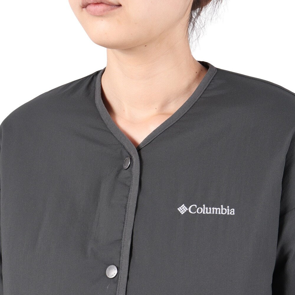 コロンビア（Columbia）（レディース）中綿 アウター クリスタルベンドリバーシブルジャケット PL9665 048 チャコールグレー