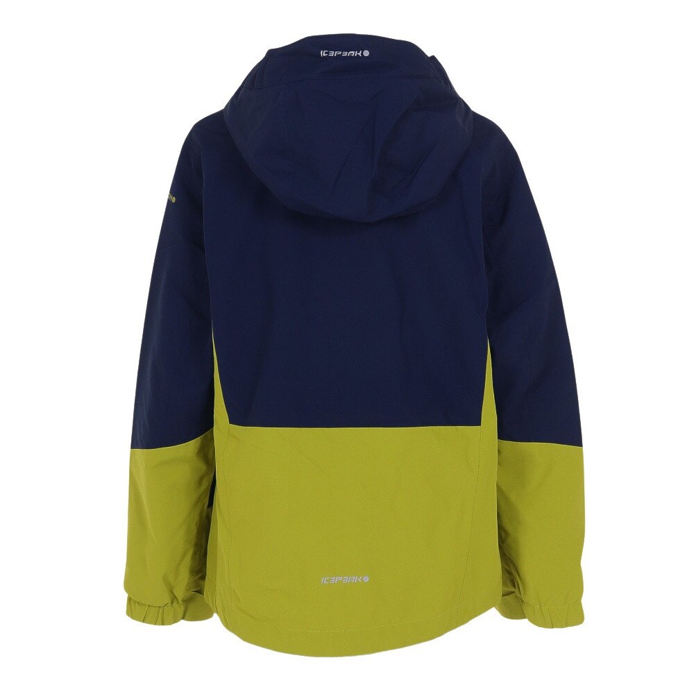 ＩＣＥＰＥＡＫ（キッズ）ジュニア アウター ジャケット ICEPEAK KAARST 4 50011 520 ネイビー×グリーン