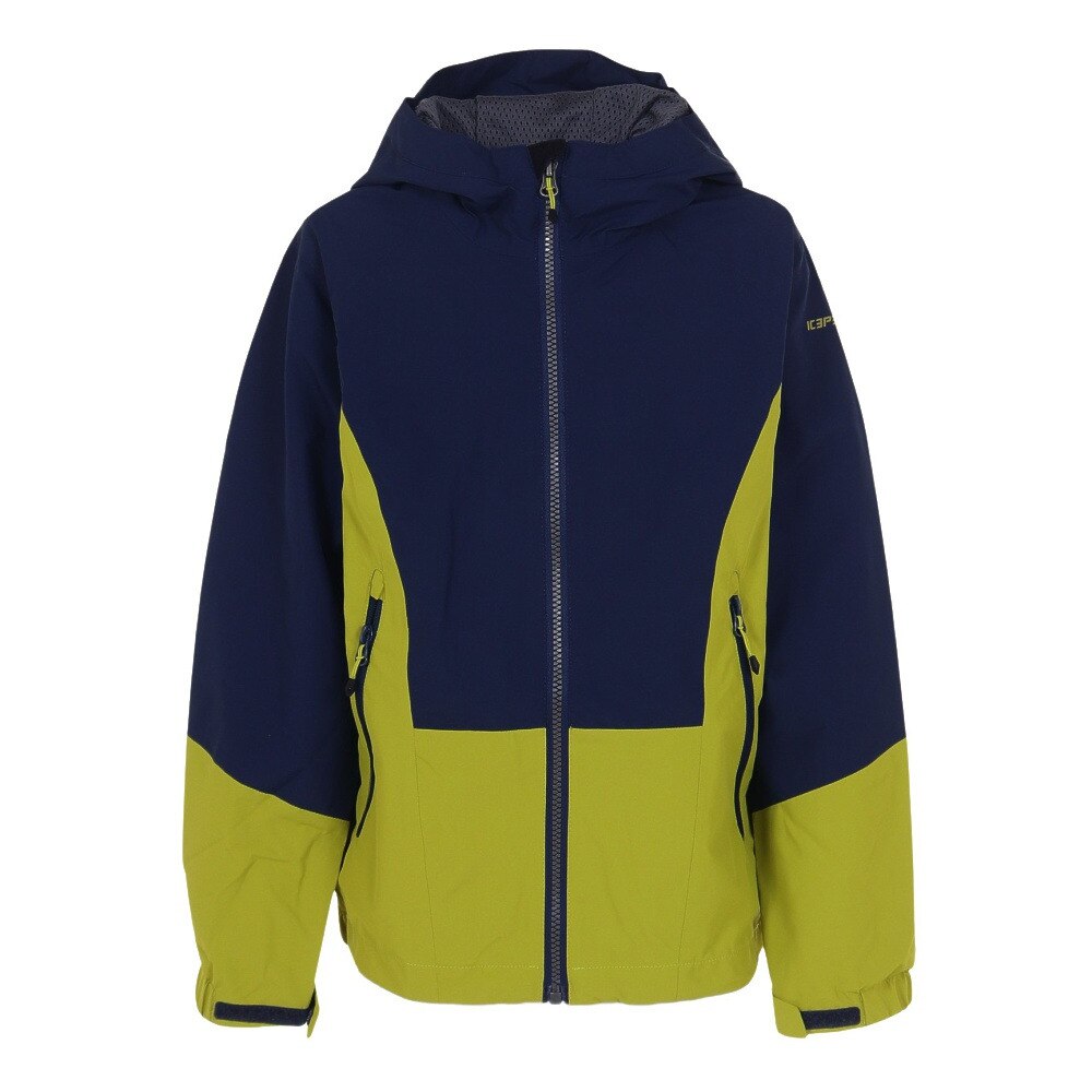 ＩＣＥＰＥＡＫ（キッズ）ジュニア アウター ジャケット ICEPEAK KAARST 4 50011 520 ネイビー×グリーン