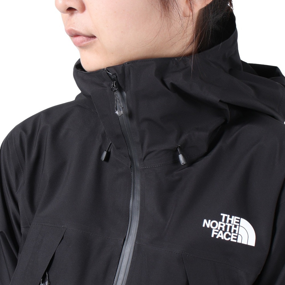 ザ・ノース・フェイス（THE NORTH FACE）（レディース）GORE-TEX 3層構造 防水 軽量 耐摩耗性 クライムライトジャケット NPW62303 K ブラック 収納袋付