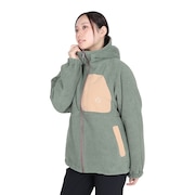 (レディース)アウター リバーシブル ジャケット 2417866LX:20:BEIGE ベージュ ボアフードジャケット