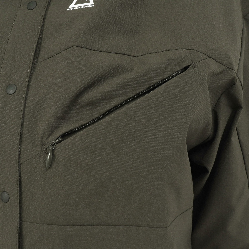 ロジャーエーガー（ROGEREGGER）（レディース）アウター Octa ベルクシャツジャケット RE25FHY5620018 KHK