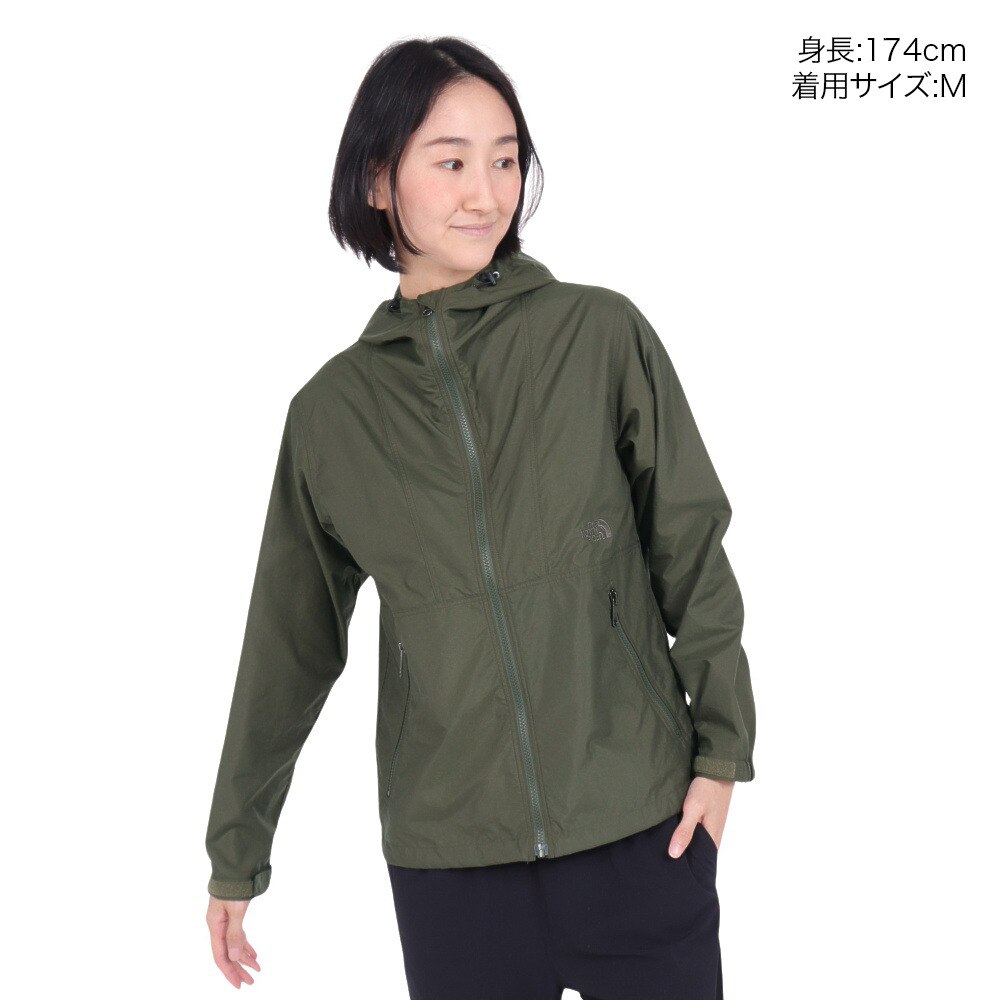 ノースフェイス（THE NORTH FACE）（レディース）アウター ライトアウター コンパクトジャケット NPW72230 NT スタッフサック付 はっ水 軽量 コンパクト