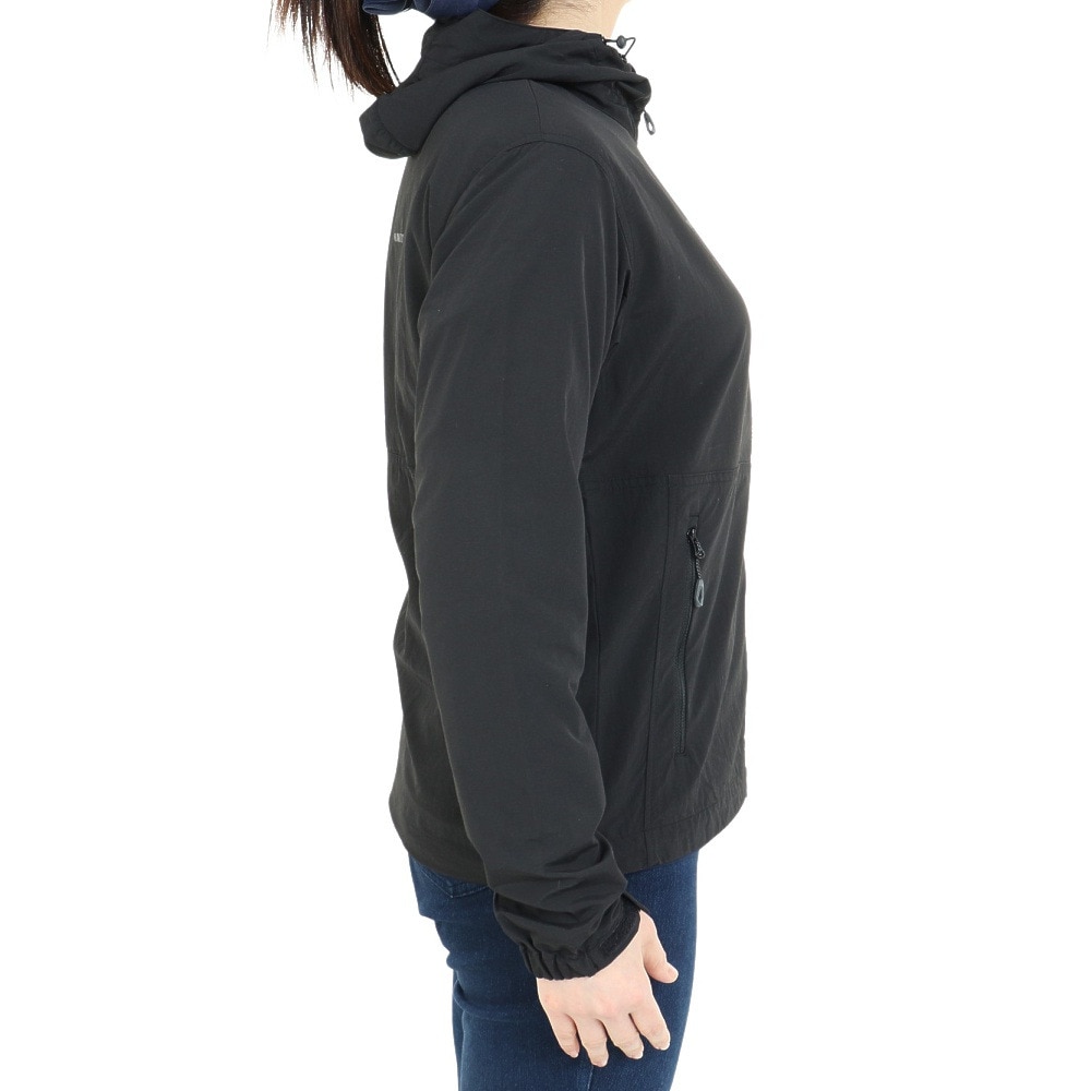 マムート（MAMMUT）（レディース）アウター ウインドブレーカー Hiking WB フーディジャケット 1012-00401-0001 ブラック EUROサイズ 撥水