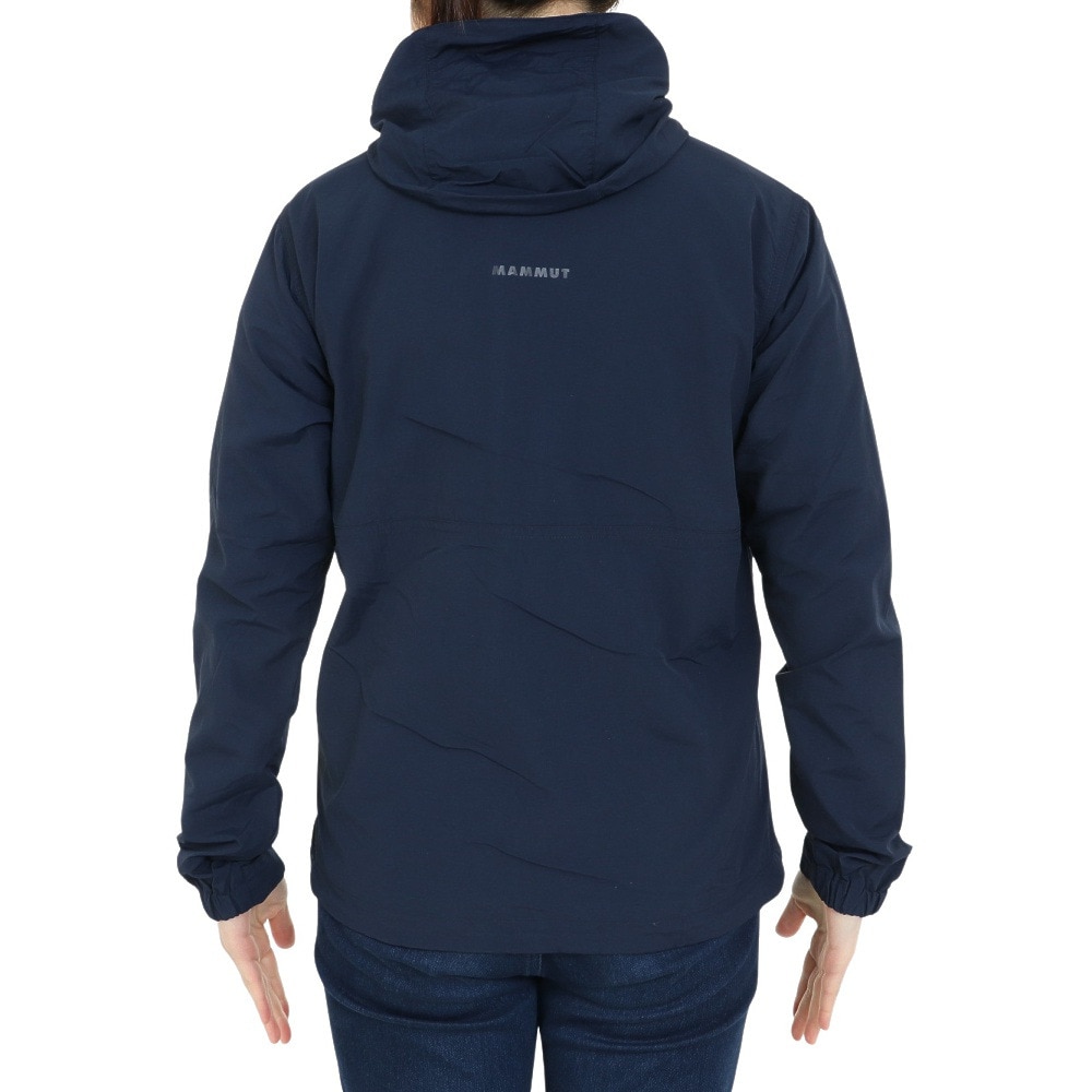 マムート（MAMMUT）（レディース）アウター ウインドブレーカー Hiking WB フーデッド ジャケット ネイビー 1012-00401-5118 EUROサイズ 撥水