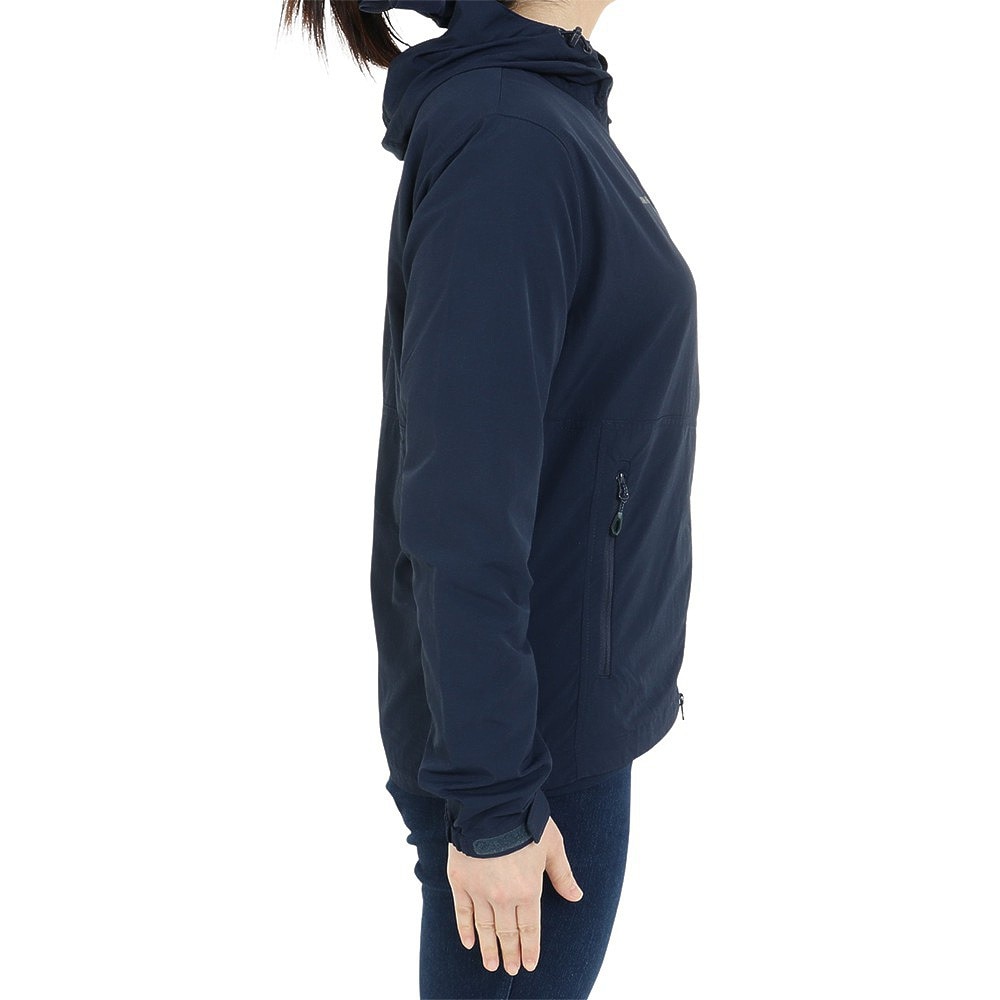 マムート（MAMMUT）（レディース）アウター ウインドブレーカー Hiking WB フーデッド ジャケット ネイビー 1012-00401-5118 EUROサイズ 撥水