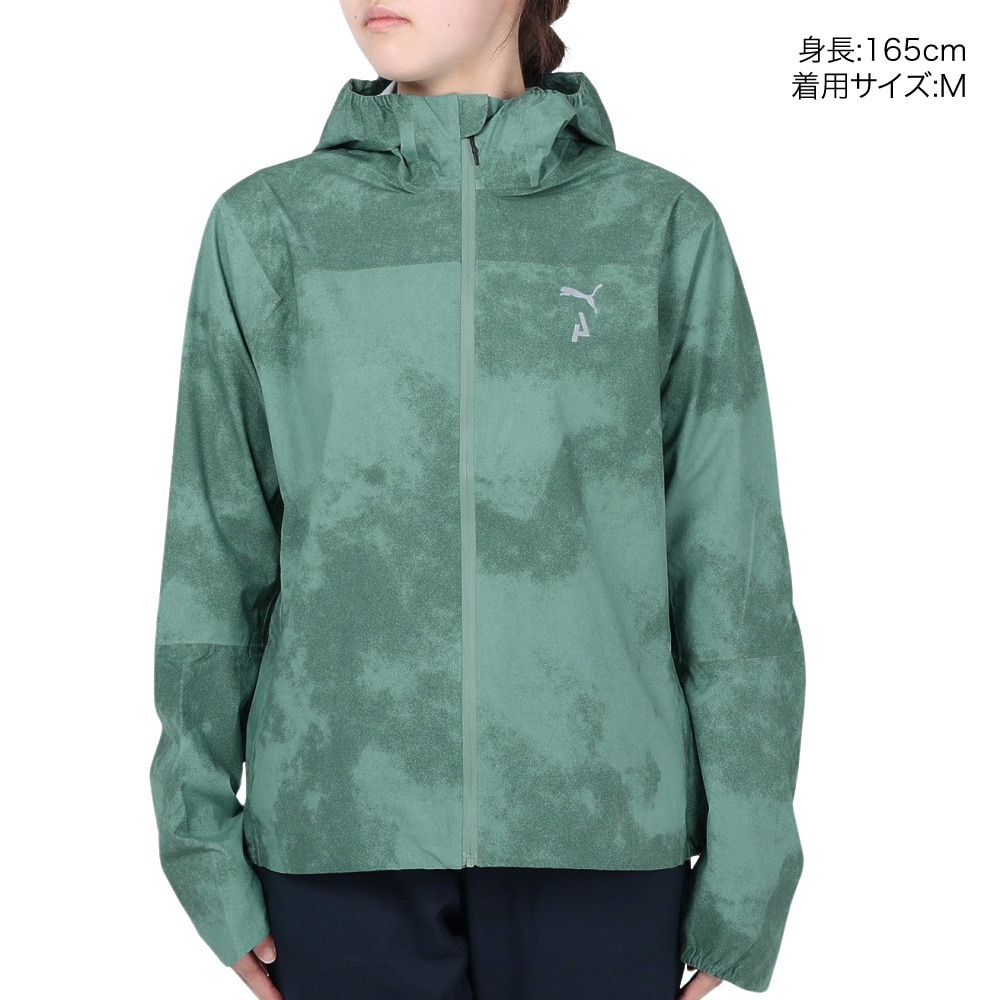 プーマ（PUMA）（レディース）アウター ジャケット STORMCELL SYMPATEX トレイルランニングジャケット 52322584 グリーン
