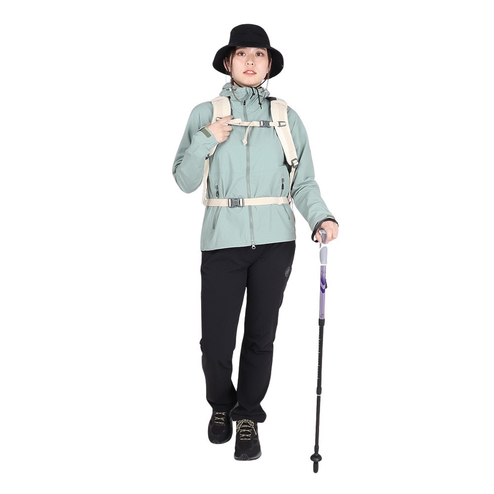 マムート（MAMMUT）（レディース）アウター ウインドブレーカー Hiking WB フーディジャケット 1012-00401-4100 グリーン EUROサイズ 撥水