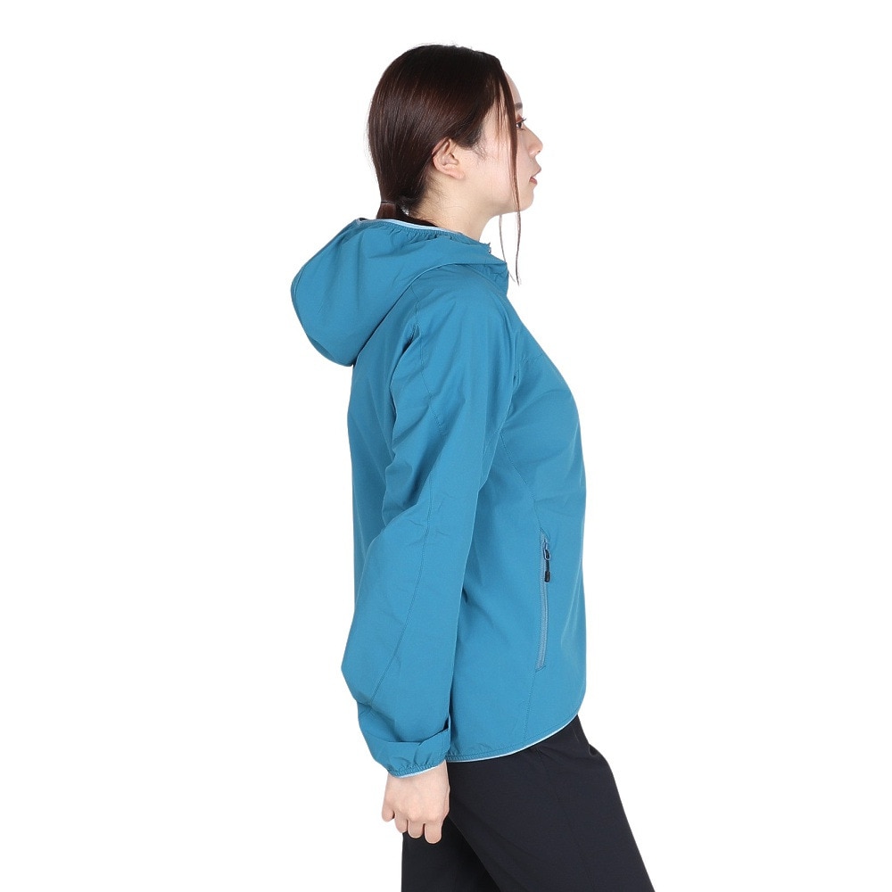 POLEWARDS（レディース）アウター CORDURA ライト ソフトシェル ジャケット PW2RHN11 MBLU マリンブルー ストレッチ 耐久性