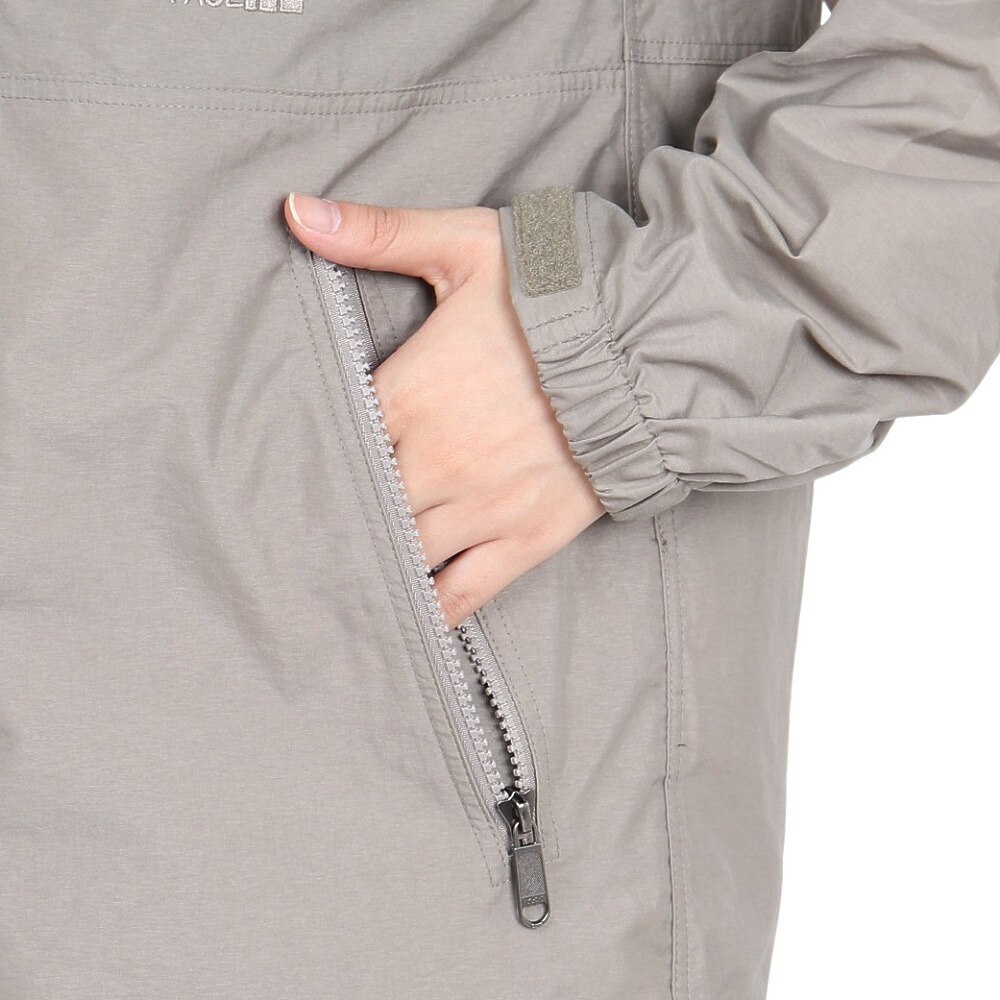 ザ・ノース・フェイス（THE NORTH FACE）（レディース）20洗3級撥水 軽量 防風 アウター コンパクトジャケット NPW72230 CR グレー 収納袋付 マウンテンパーカ