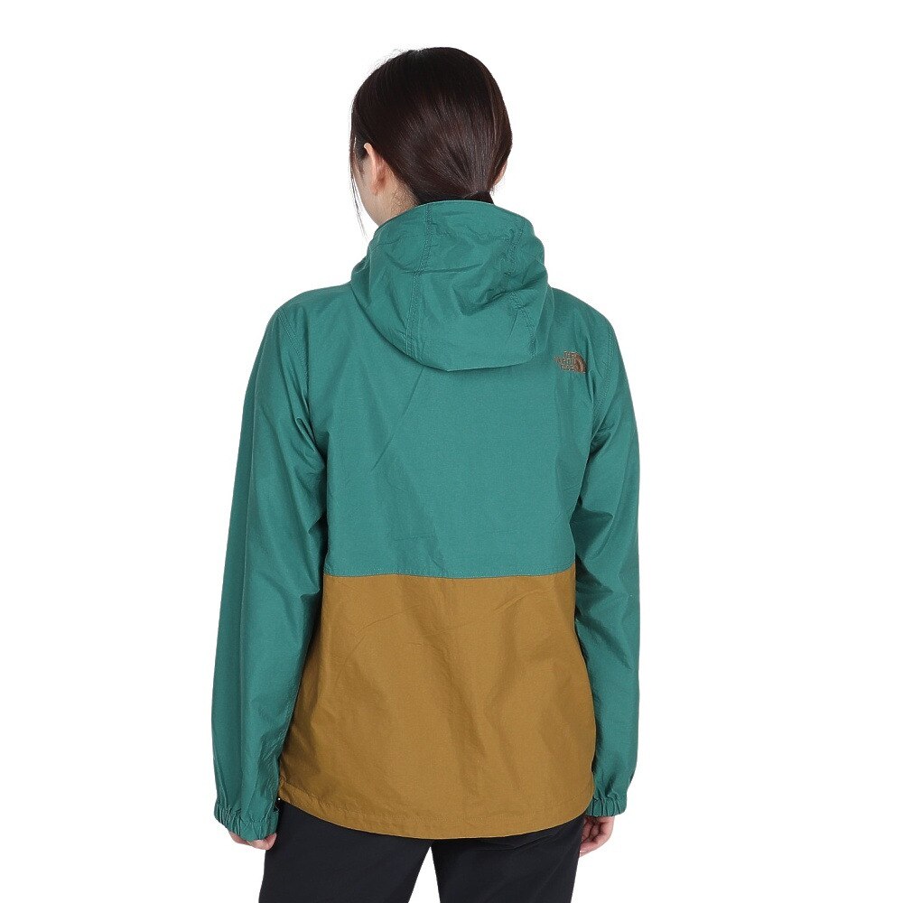 ザ・ノース・フェイス（THE NORTH FACE）（レディース）撥水 軽量 防風 アウター コンパクトジャケット NPW72230 GM グリーン 収納袋付 マウンテンパーカ