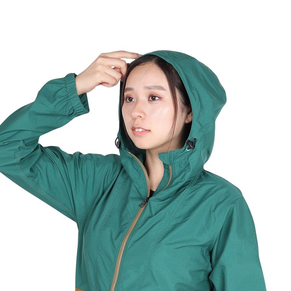 ザ・ノース・フェイス（THE NORTH FACE）（レディース）撥水 軽量 防風 アウター コンパクトジャケット NPW72230 GM グリーン 収納袋付 マウンテンパーカ