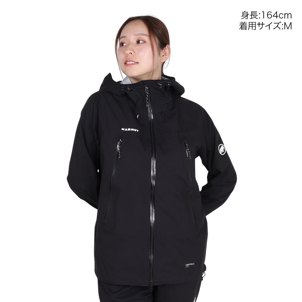 マムート（MAMMUT）（レディース）アウター マサオ ライト 2.0 ハードシェル フーデッド ジャケット 1010-32090-0001