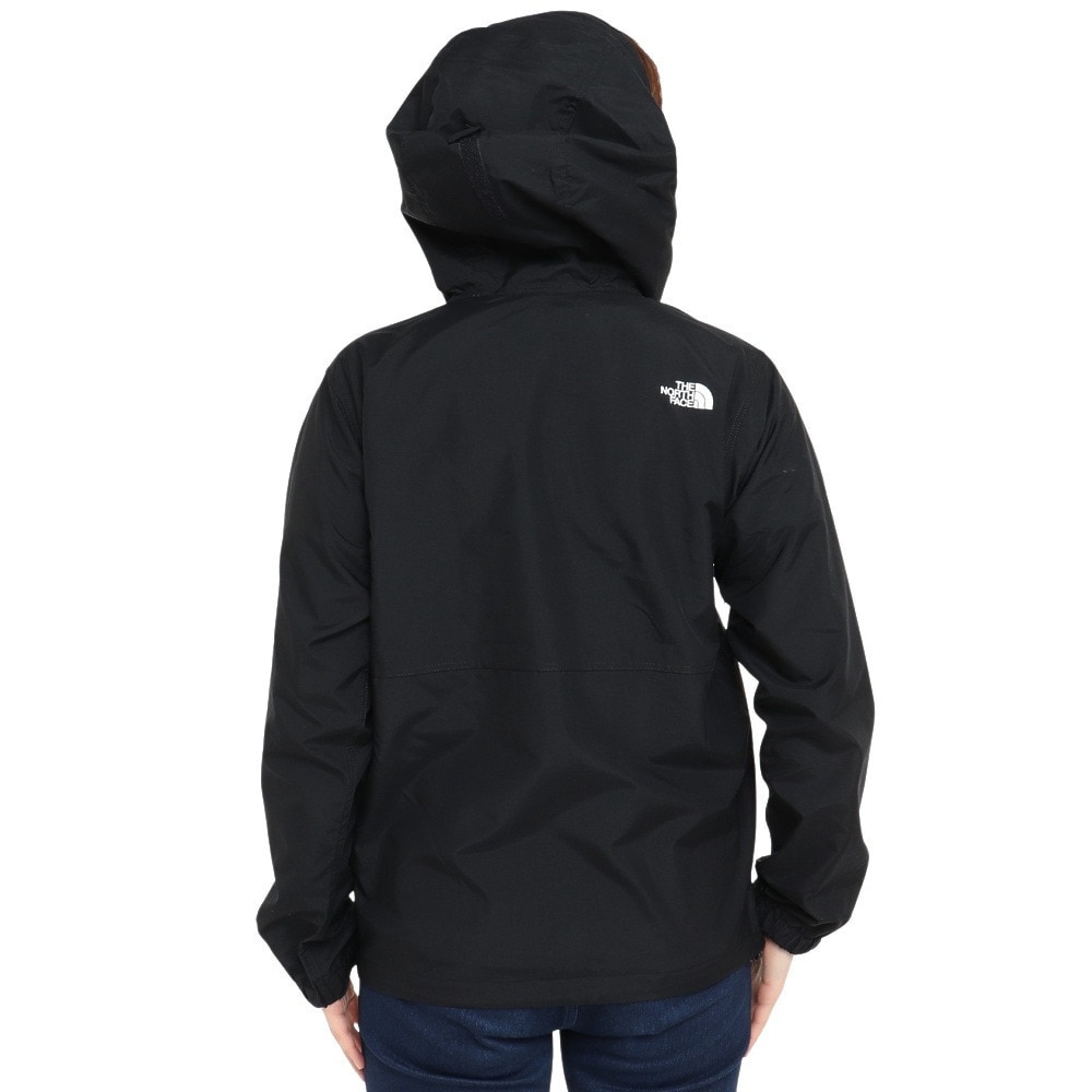 ザ・ノース・フェイス（THE NORTH FACE）（レディース）アウター コンパクトジャケット NPW72230 K ブラック 収納袋付 シェルジャケット 撥水 軽量 防風