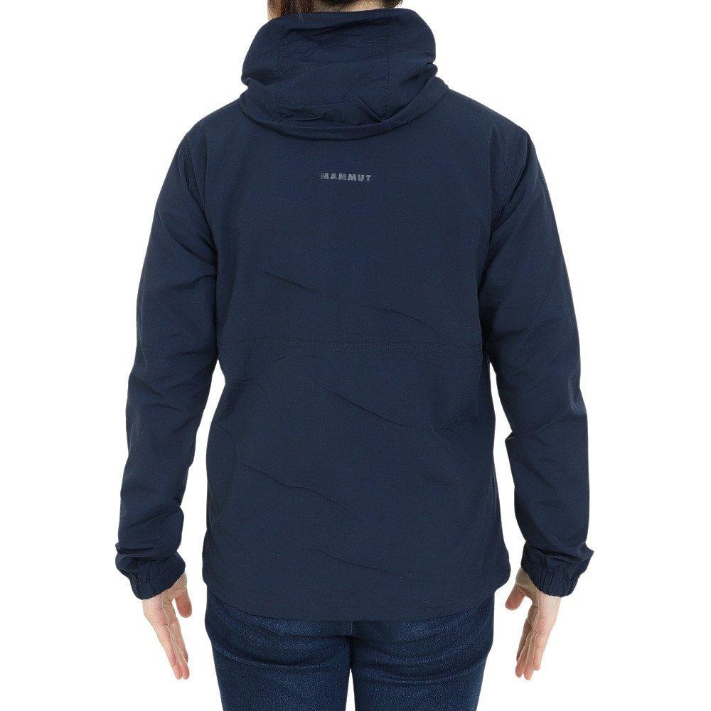 マムート（MAMMUT）（レディース）アウター ウインドブレーカー Hiking WB フーデッド ジャケット ネイビー 1012-00401-5118 EUROサイズ 撥水
