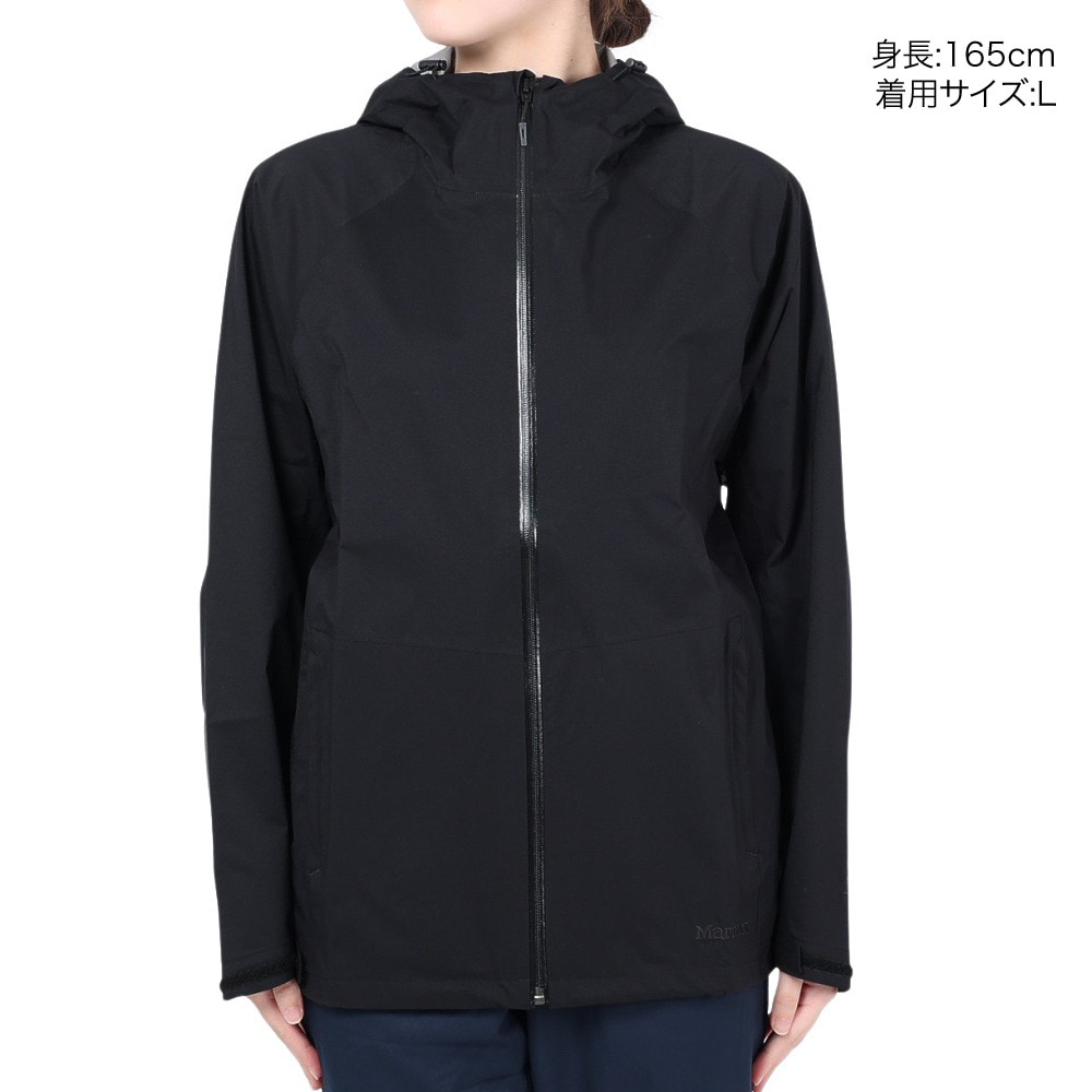マーモット（Marmot）（レディース）アウター レインジャケット ゼロストームジャケット TOWTJK03 BK ブラック