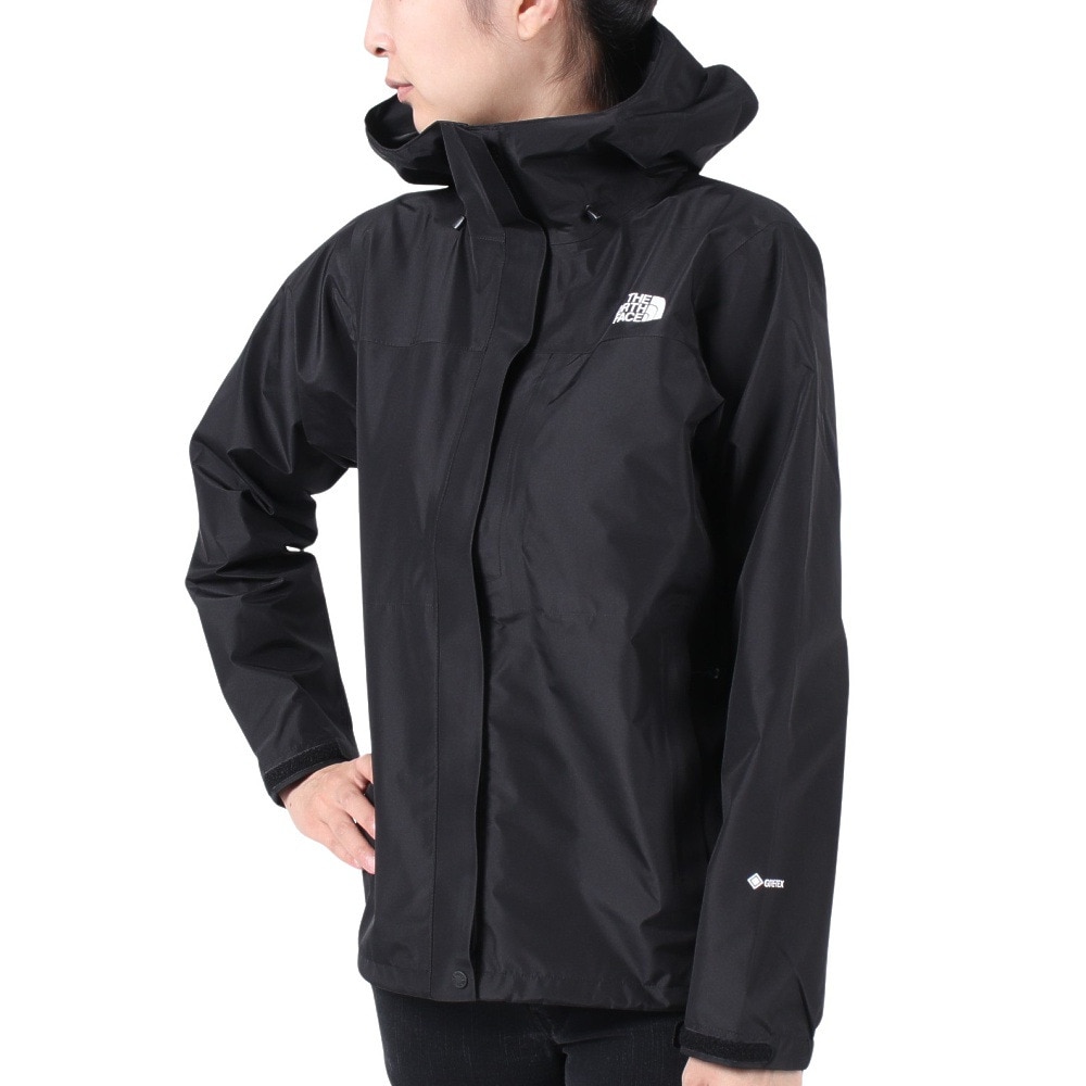 ノースフェイス（THE NORTH FACE）（レディース）ジャケット アウター クラウドジャケット NPW62305 K ブラック 収納袋付