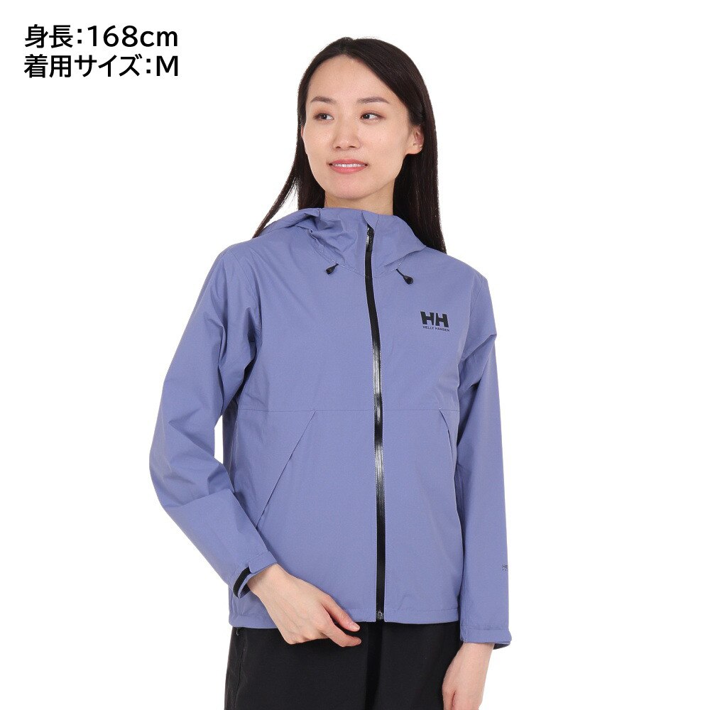 ヘリーハンセン（HELLY HANSEN）（レディース）ジャケット アウター レイネライト ジャケット HOE12312 SP パープル 収納袋付