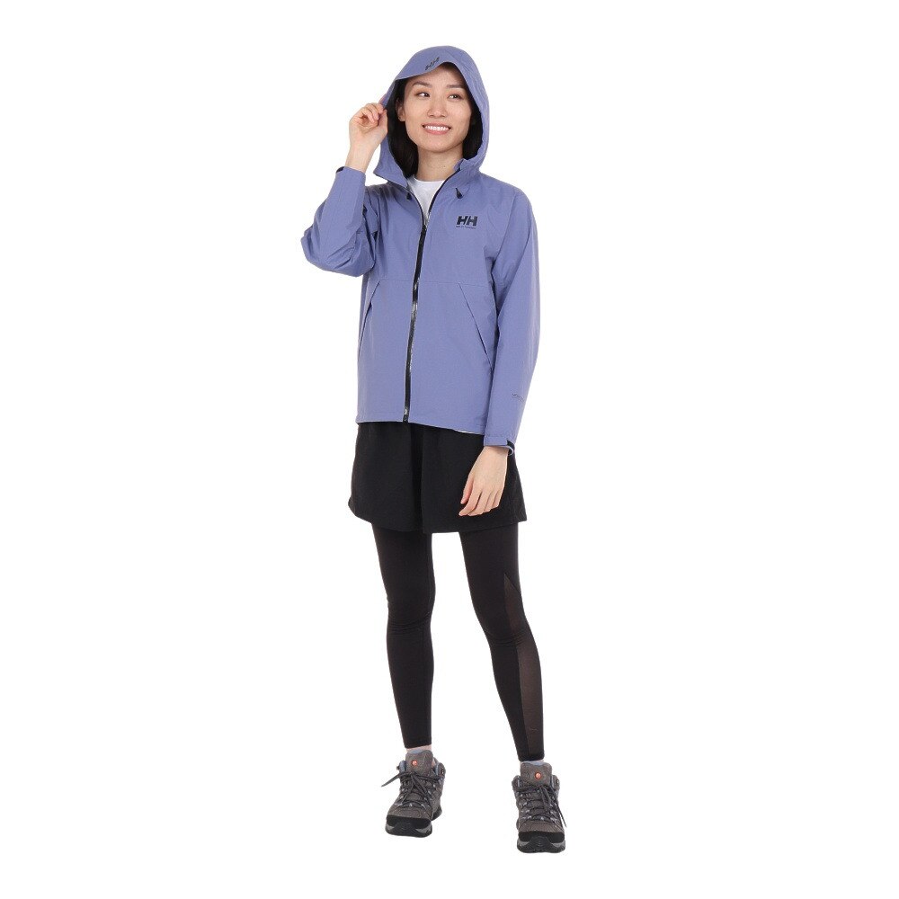 ヘリーハンセン（HELLY HANSEN）（レディース）ジャケット アウター レイネライト ジャケット HOE12312 SP パープル 収納袋付