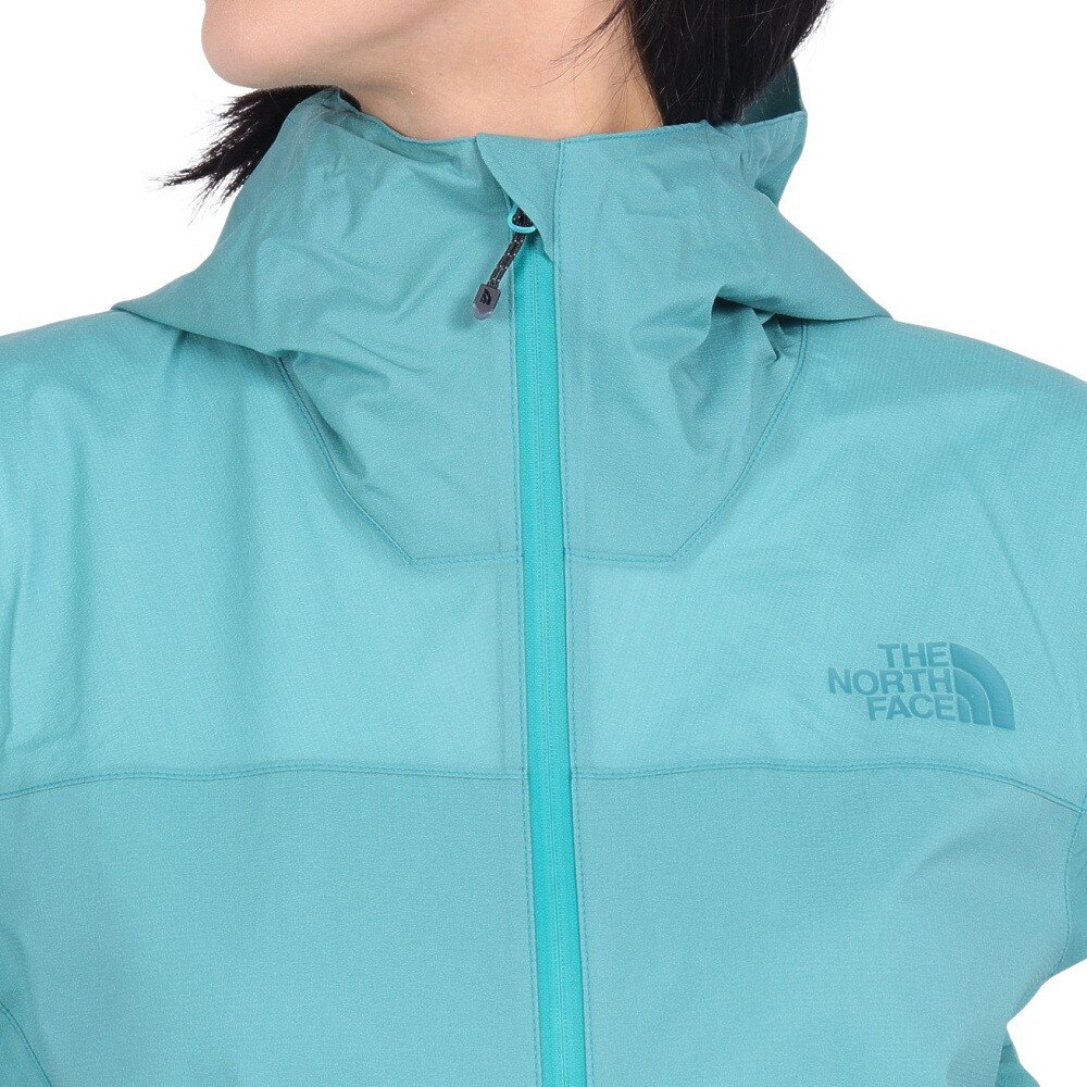 ザ・ノース・フェイス（THE NORTH FACE）（レディース）軽量 防水 2.5層構造 ベンチャージャケット NPW12306 OX ターコイズ 収納袋付 マウンテンパーカ