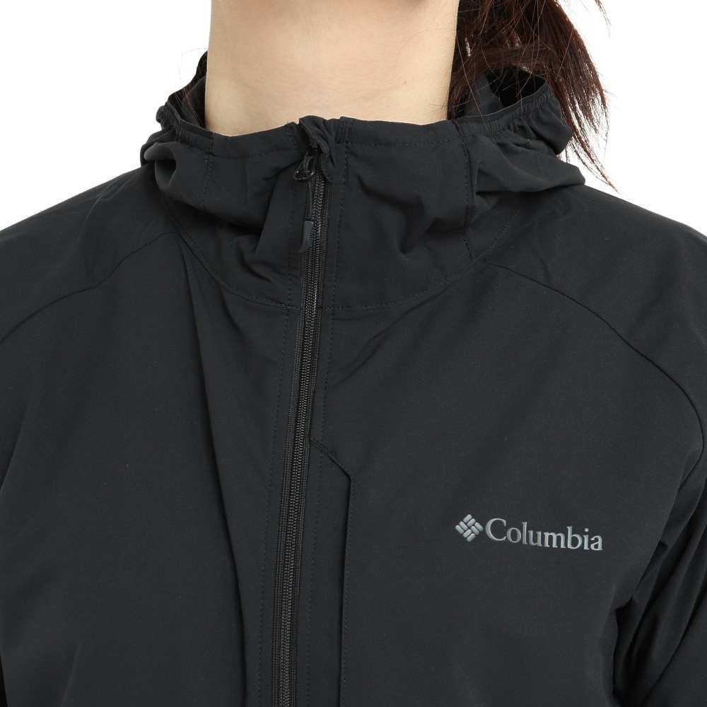 コロンビア（Columbia）（レディース）アウター ウィメンズライトキャニオンソフトシェルジャケット PL2938 010 ブラック ウインドブレーカー はっ水