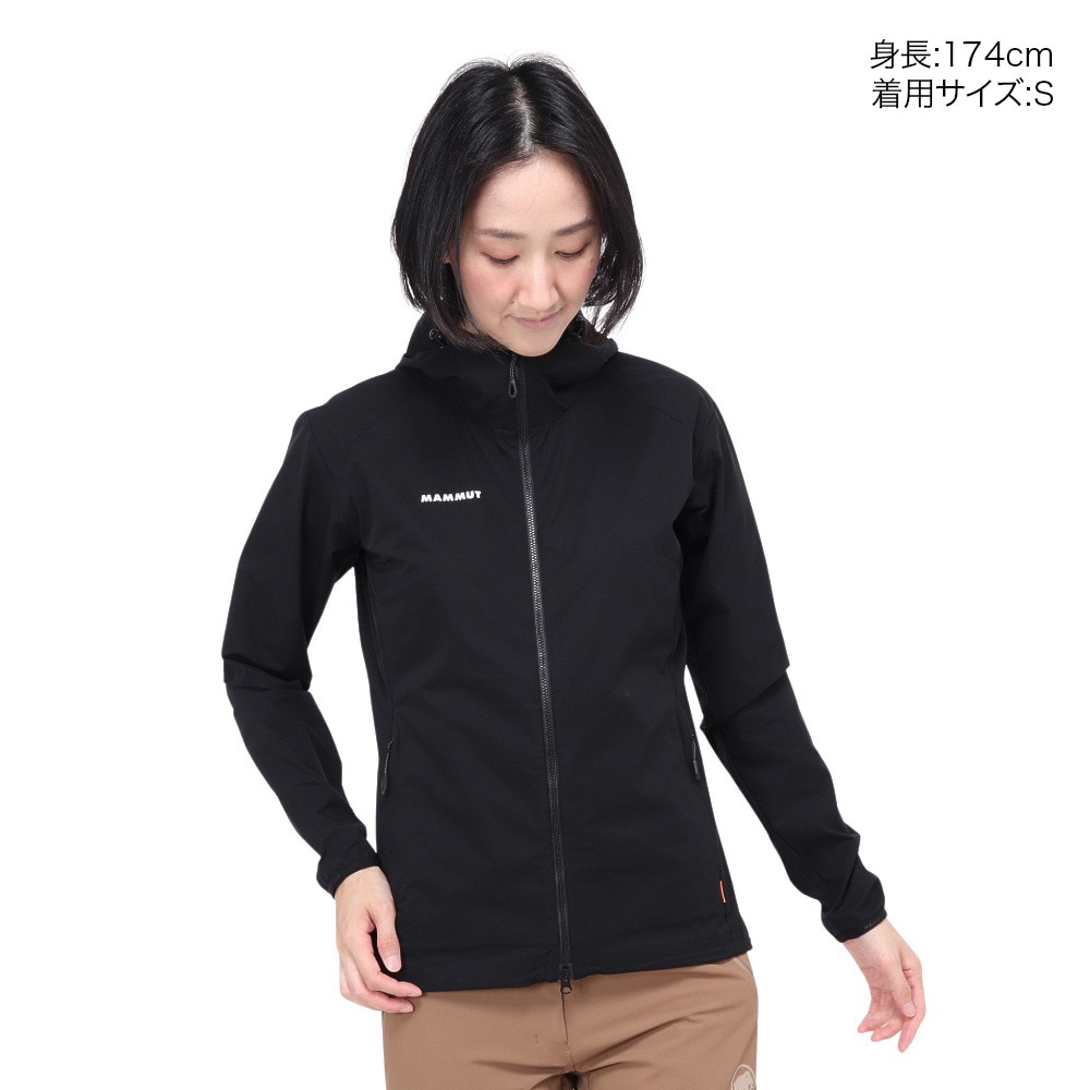 マムート（MAMMUT）（レディース）EUROサイズ アウター ジャケット GRANITE SO フーディジャケット AF Women 1011-00332-0047 ブラック