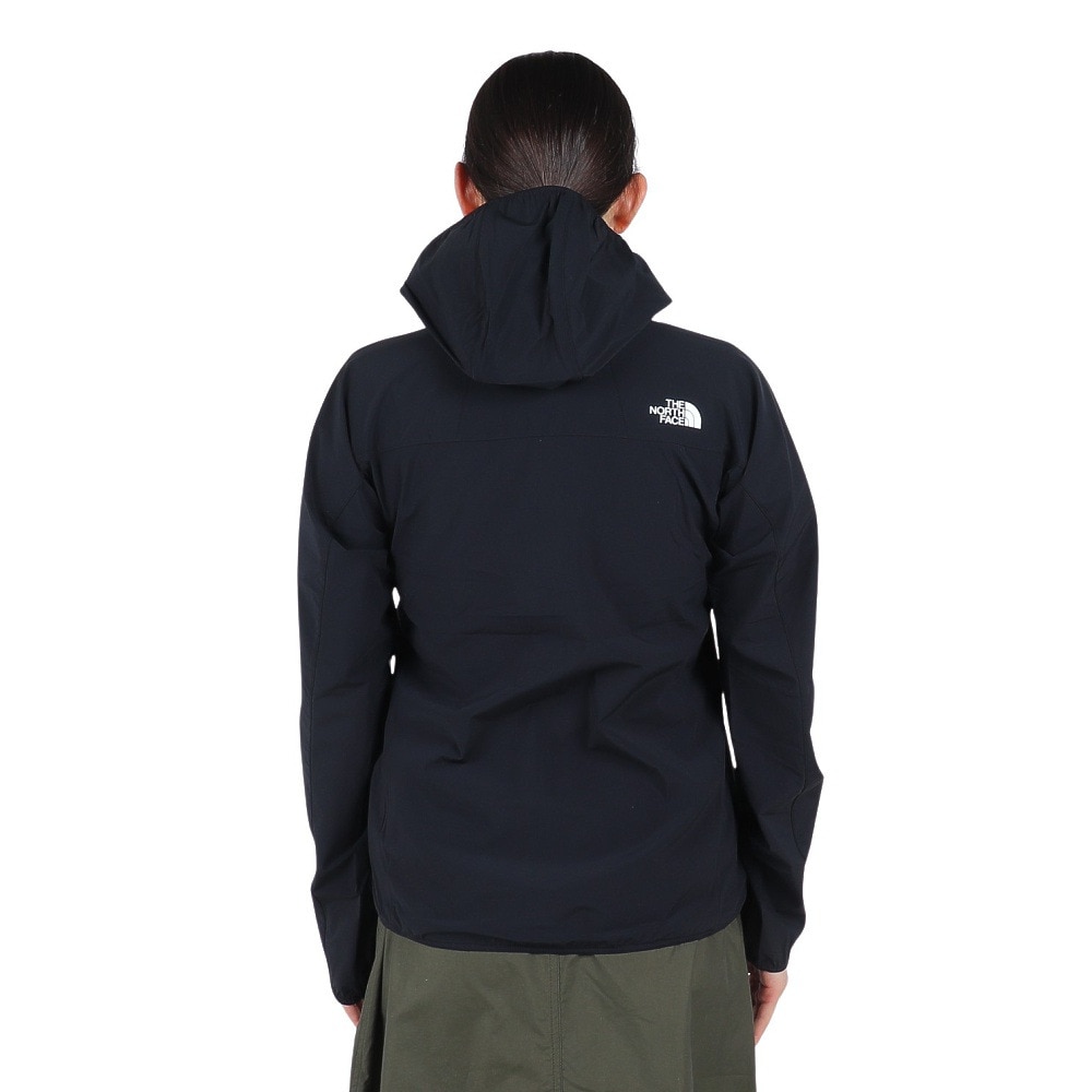 ザ・ノース・フェイス（THE NORTH FACE）（レディース）アウター ジャケット マウンテンソフトシェルフーディ NPW22401 K