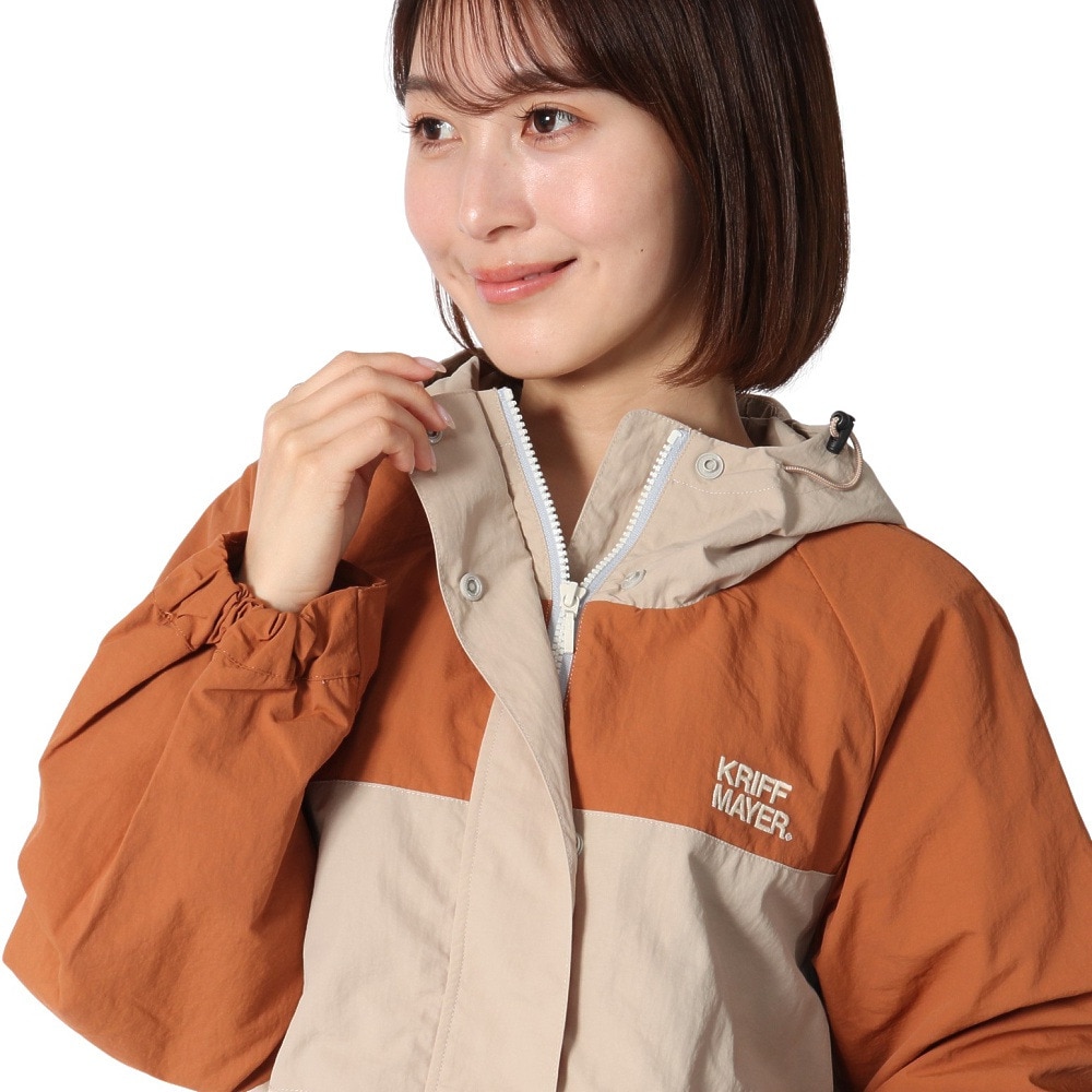 クリフメイヤー（KRIFF MAYER）（レディース）アウター 撥水シェル ジャケット 2414417LX:45:ORANGE オレンジ くすみカラー 上品